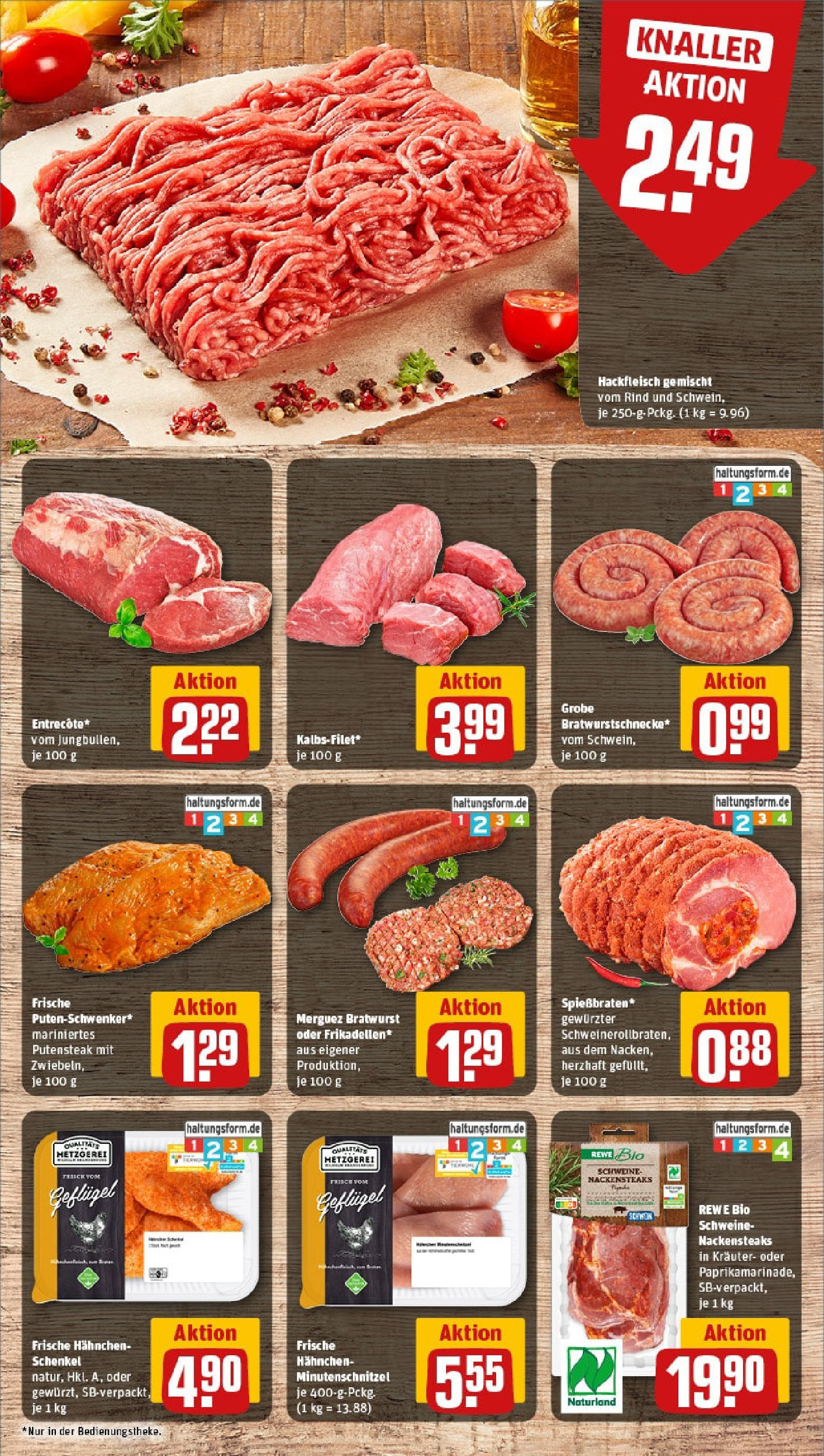 Rewe - Rewe: Wochenangebote (ab 04.05.2025) zum Blättern » Angebote | Seite: 10 | Produkte: Nackensteaks, Hahnchen, Bratwurst, Hackfleisch Rewe - Rewe: Wochenangebote (ab 04.05.2025) zum Blättern » Angebote | Seite: 10 | Produkte: Nackensteaks, Hahnchen, Bratwurst, Hackfleisch