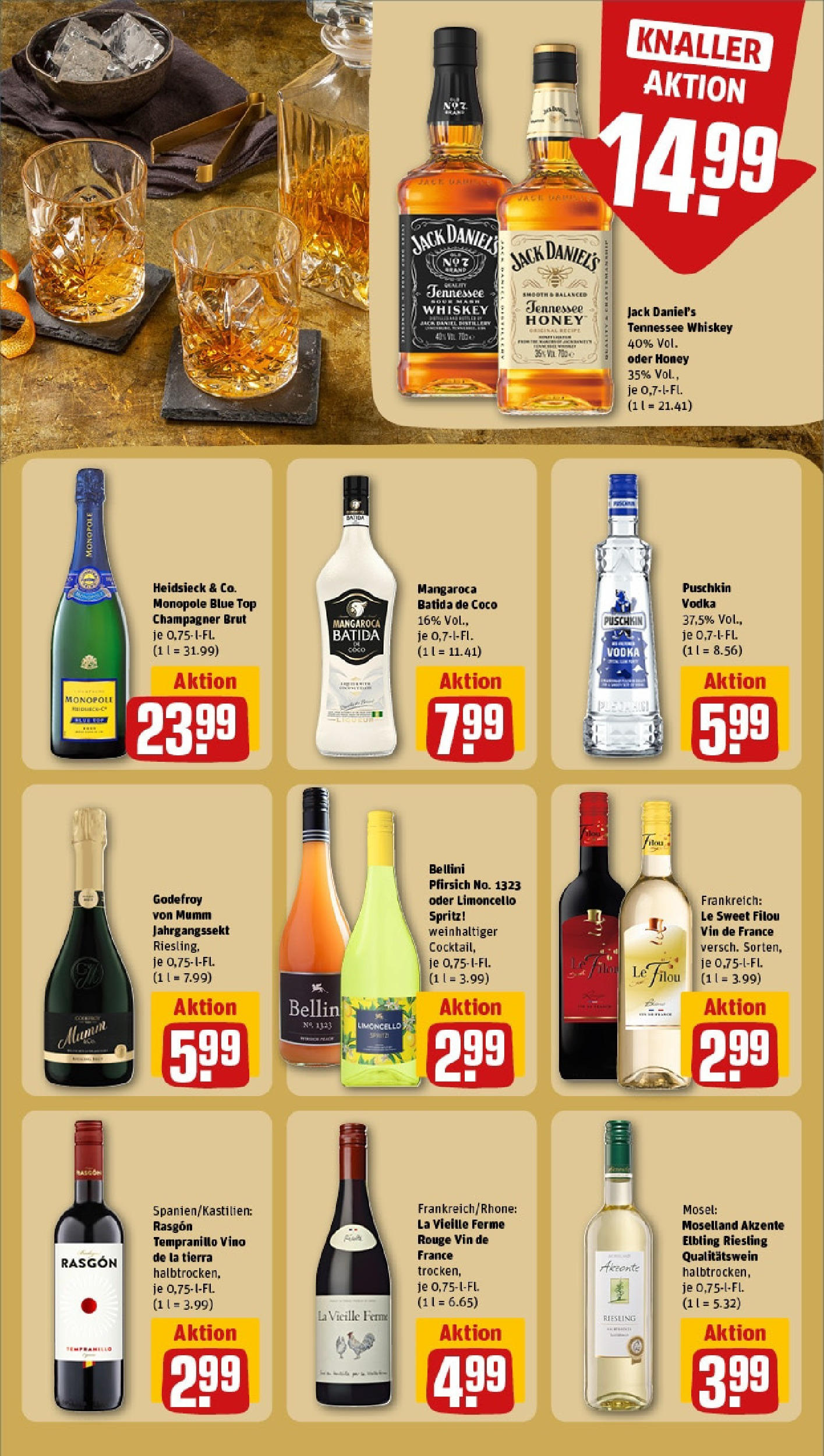 Rewe - Rewe: Wochenangebote (ab 04.05.2025) zum Blättern » Angebote | Seite: 21 | Produkte: Top, Le filou, Jack Daniel's, Limoncello Rewe - Rewe: Wochenangebote (ab 04.05.2025) zum Blättern » Angebote | Seite: 21 | Produkte: Top, Le filou, Jack Daniel's, Limoncello