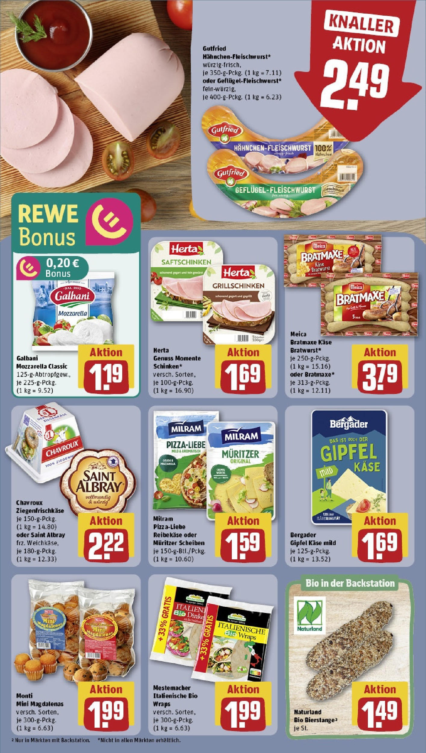 Rewe - Rewe: Wochenangebote (ab 04.05.2025) zum Blättern » Angebote | Seite: 14 | Produkte: Käse, Mozzarella, Bratwurst, Meica Rewe - Rewe: Wochenangebote (ab 04.05.2025) zum Blättern » Angebote | Seite: 14 | Produkte: Käse, Mozzarella, Bratwurst, Meica