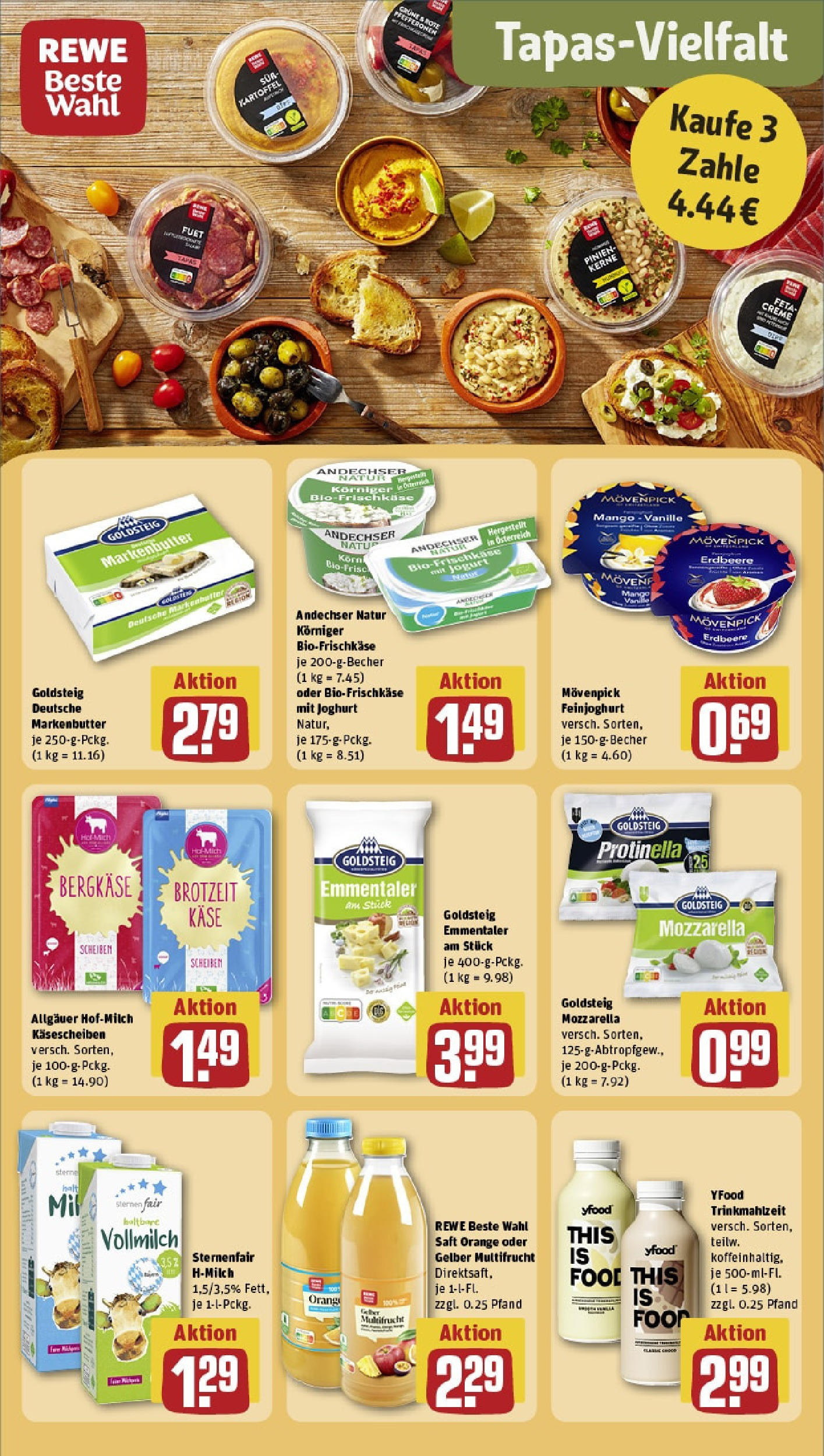 Rewe - Rewe: Wochenangebote (ab 04.05.2025) zum Blättern » Angebote | Seite: 21 | Produkte: Butter, Käse, Mozzarella, Creme Rewe - Rewe: Wochenangebote (ab 04.05.2025) zum Blättern » Angebote | Seite: 21 | Produkte: Butter, Käse, Mozzarella, Creme