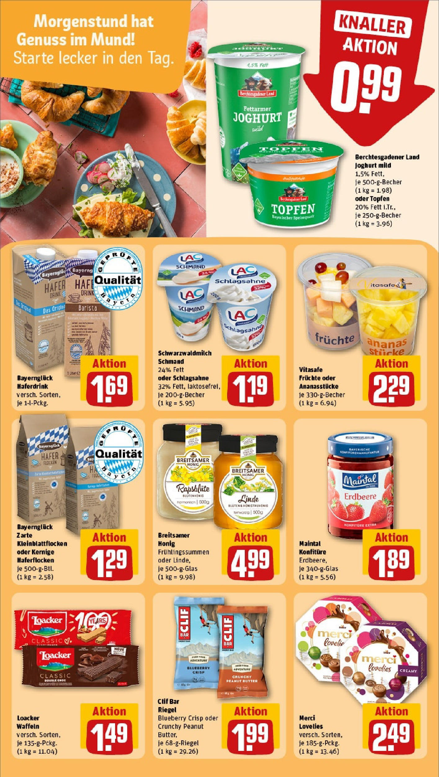 Rewe - Rewe: Wochenangebote (ab 04.05.2025) zum Blättern » Angebote | Seite: 22 | Produkte: Butter, Joghurt, Waffeln, Flocken Rewe - Rewe: Wochenangebote (ab 04.05.2025) zum Blättern » Angebote | Seite: 22 | Produkte: Butter, Joghurt, Waffeln, Flocken