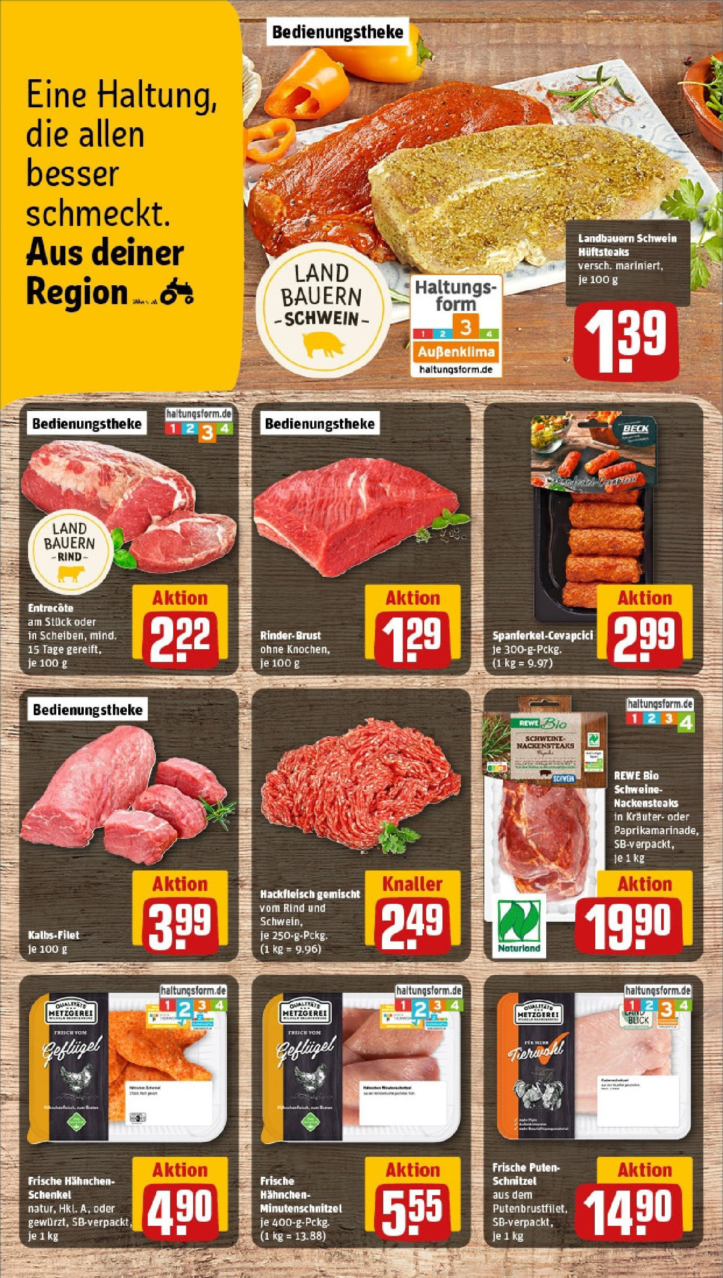 Rewe - Rewe: Wochenangebote (ab 04.05.2025) zum Blättern » Angebote | Seite: 10 | Produkte: Nackensteaks, Hahnchen, Cevapcici, Steak Rewe - Rewe: Wochenangebote (ab 04.05.2025) zum Blättern » Angebote | Seite: 10 | Produkte: Nackensteaks, Hahnchen, Cevapcici, Steak