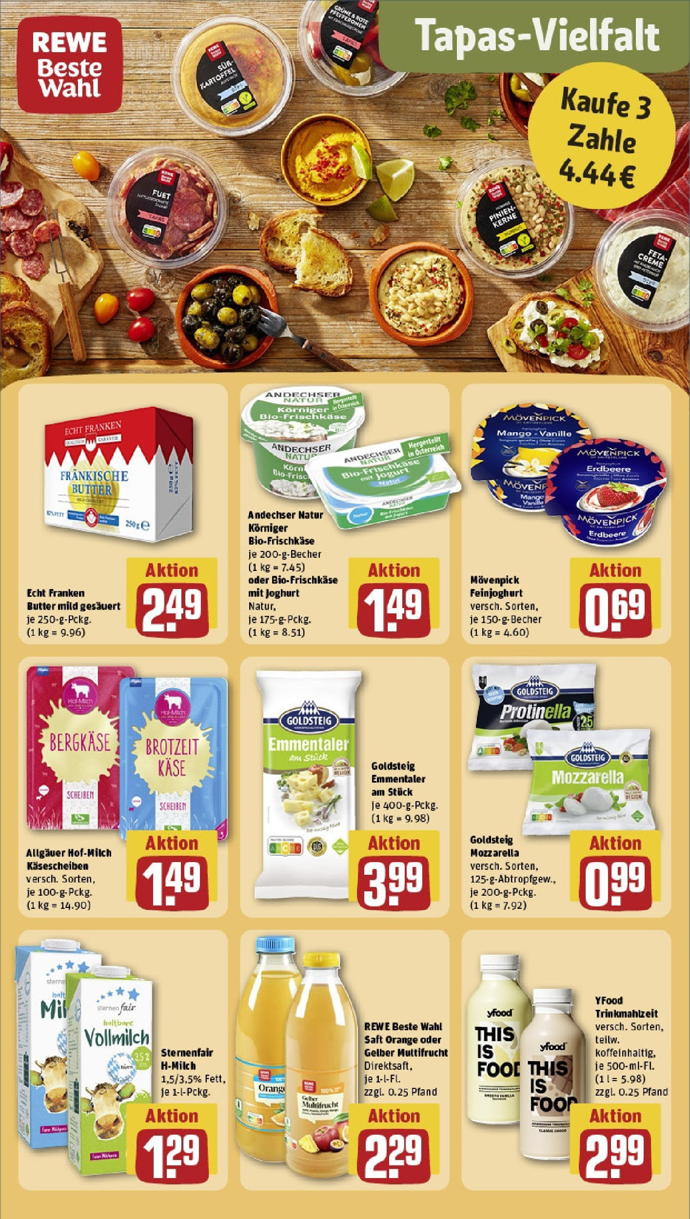 Rewe - Rewe: Wochenangebote (ab 04.05.2025) zum Blättern » Angebote | Seite: 21 | Produkte: Feta, Käse, Joghurt, Saft Rewe - Rewe: Wochenangebote (ab 04.05.2025) zum Blättern » Angebote | Seite: 21 | Produkte: Feta, Käse, Joghurt, Saft