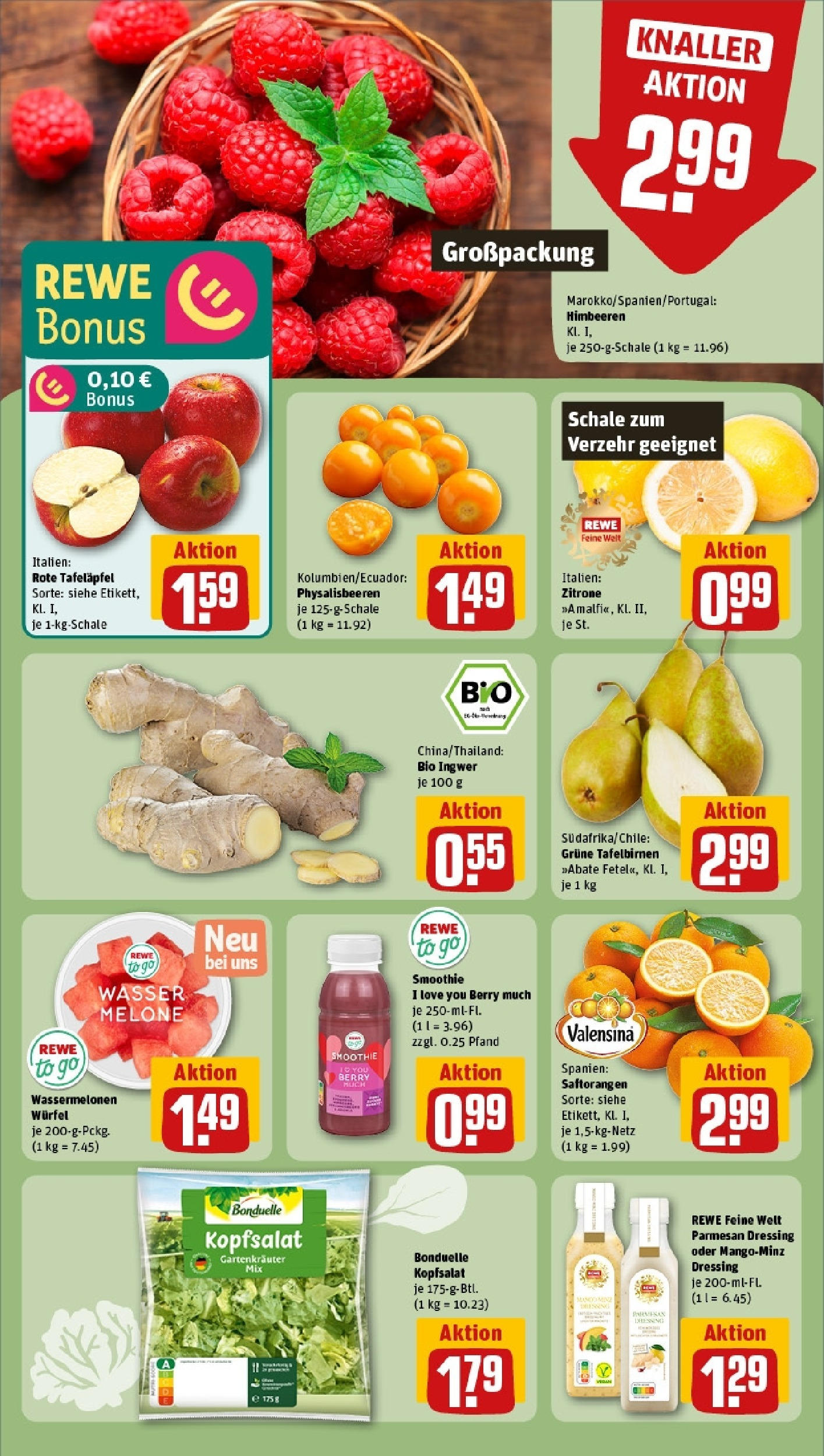 Rewe - Rewe: Wochenangebote (ab 04.05.2025) zum Blättern » Angebote | Seite: 4 | Produkte: Dressing, Wasser, Zitrone, Melone Rewe - Rewe: Wochenangebote (ab 04.05.2025) zum Blättern » Angebote | Seite: 4 | Produkte: Dressing, Wasser, Zitrone, Melone