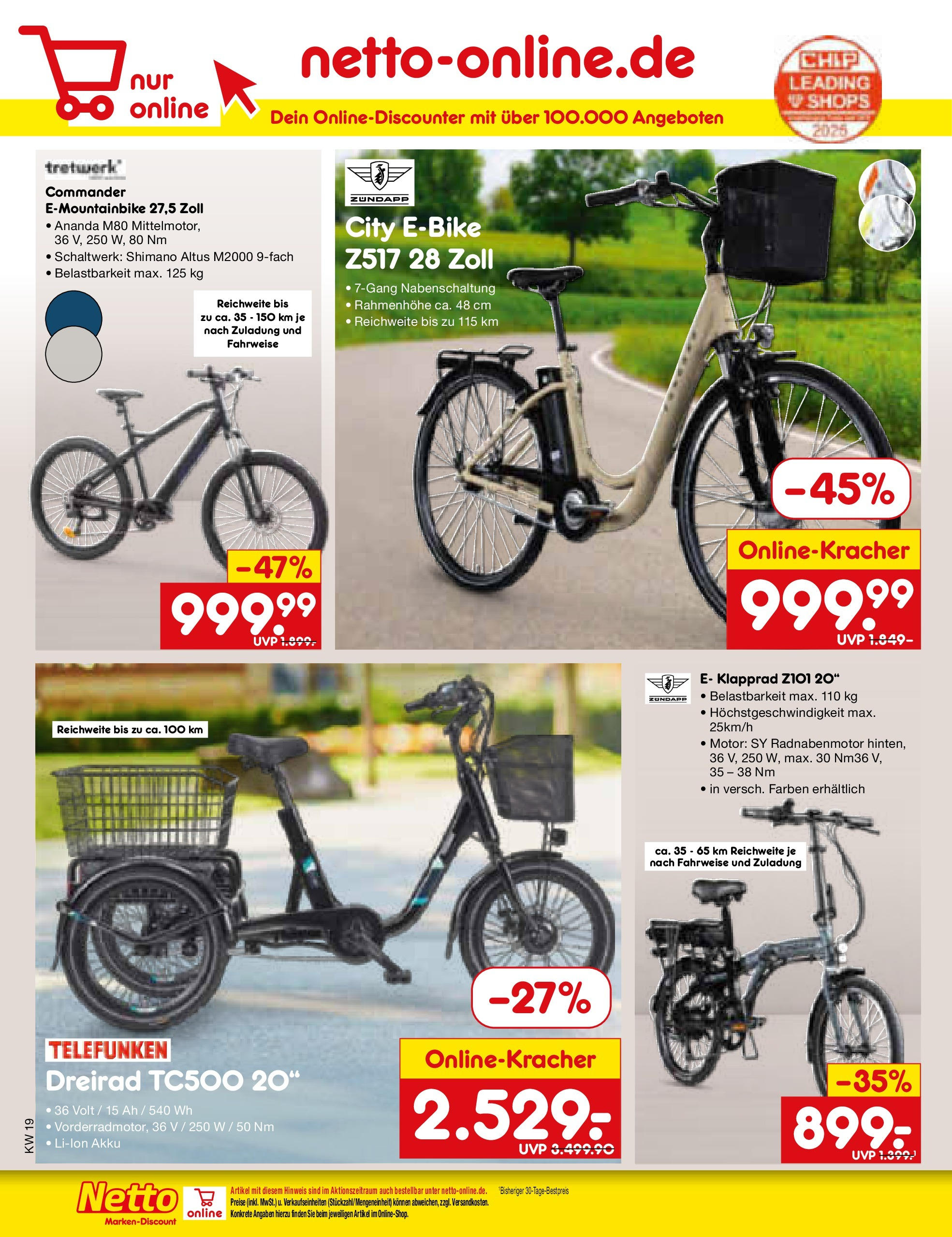 Netto Marken-Discount - Netto: Wochenangebote (ab 04.05.2025) » Angebote | Seite: 42 | Produkte: E-Bike Netto Marken-Discount - Netto: Wochenangebote (ab 04.05.2025) » Angebote | Seite: 42 | Produkte: E-Bike