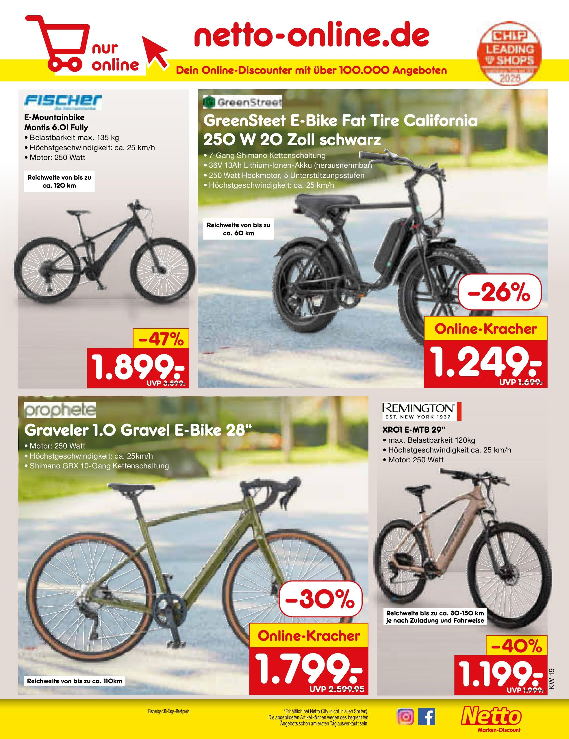 Netto Marken-Discount - Netto: Wochenangebote (ab 04.05.2025) » Angebote | Seite: 43 | Produkte: E-Bike Netto Marken-Discount - Netto: Wochenangebote (ab 04.05.2025) » Angebote | Seite: 43 | Produkte: E-Bike