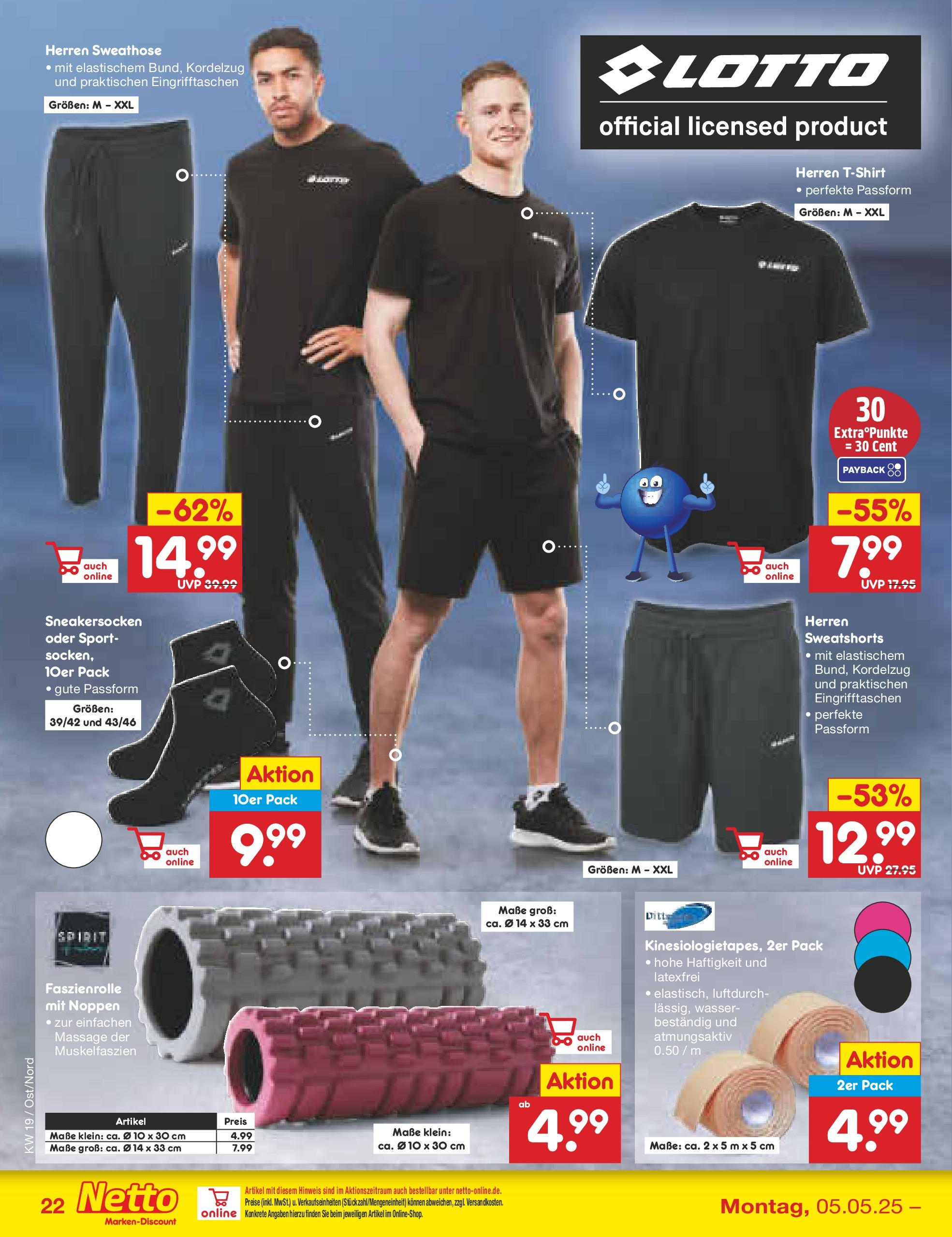 Netto Marken-Discount - Netto: Wochenangebote (ab 04.05.2025) » Angebote | Seite: 44 | Produkte: Sweathose, T-Shirt, Sweatshorts, Wasser Netto Marken-Discount - Netto: Wochenangebote (ab 04.05.2025) » Angebote | Seite: 44 | Produkte: Sweathose, T-Shirt, Sweatshorts, Wasser