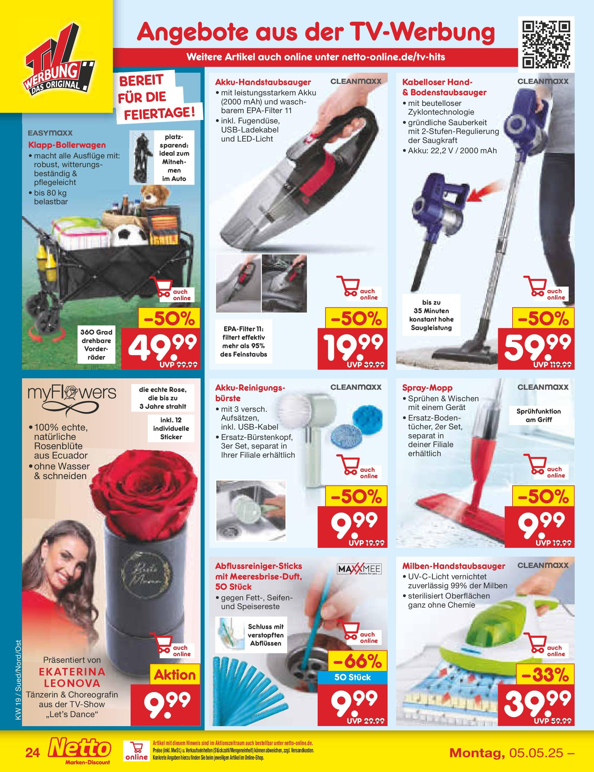 Netto Marken-Discount - Netto: Wochenangebote (ab 04.05.2025) » Angebote | Seite: 48 | Produkte: Bürste, Wasser Netto Marken-Discount - Netto: Wochenangebote (ab 04.05.2025) » Angebote | Seite: 48 | Produkte: Bürste, Wasser