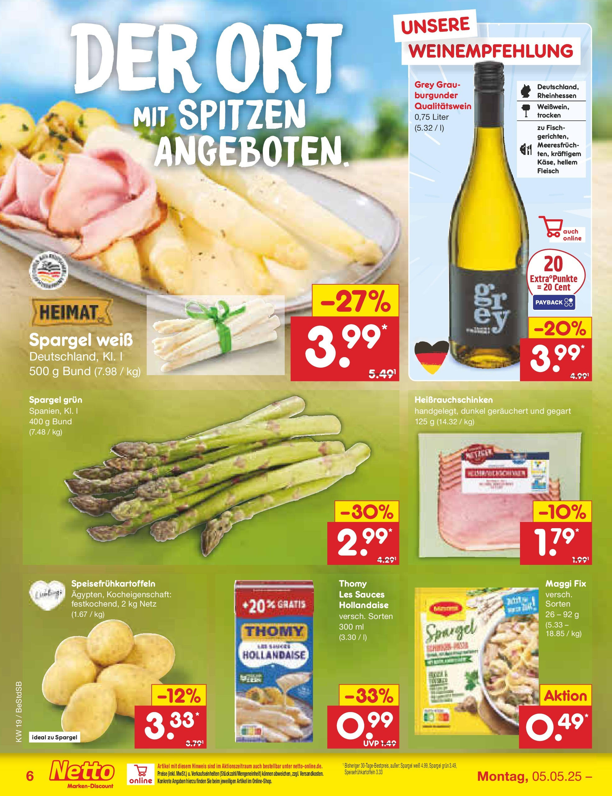 Netto Marken-Discount - Netto: Wochenangebote (ab 04.05.2025) » Angebote | Seite: 6 | Produkte: Thomy les sauces, Maggi, Spargel, Maggi fix Netto Marken-Discount - Netto: Wochenangebote (ab 04.05.2025) » Angebote | Seite: 6 | Produkte: Thomy les sauces, Maggi, Spargel, Maggi fix