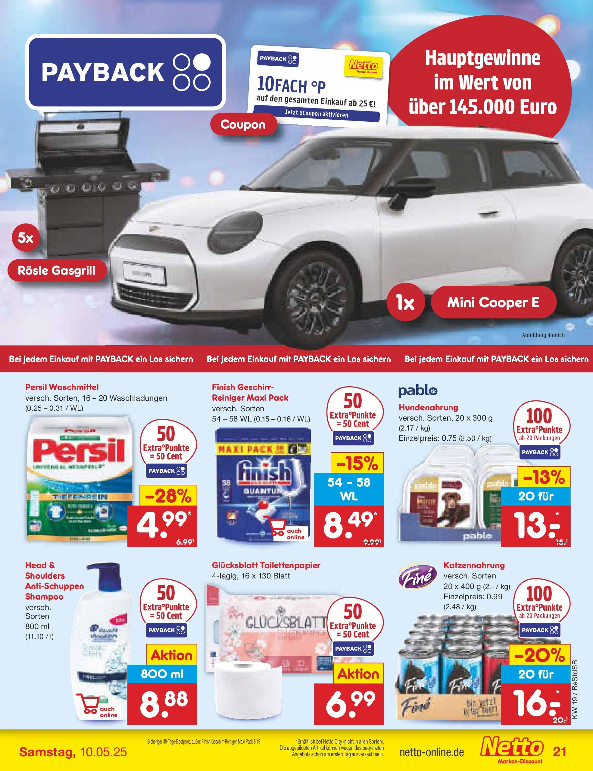 Netto Marken-Discount - Netto: Wochenangebote (ab 04.05.2025) » Angebote | Seite: 35 | Produkte: Head & shoulders, Finish, Shampoo, Persil Netto Marken-Discount - Netto: Wochenangebote (ab 04.05.2025) » Angebote | Seite: 35 | Produkte: Head & shoulders, Finish, Shampoo, Persil
