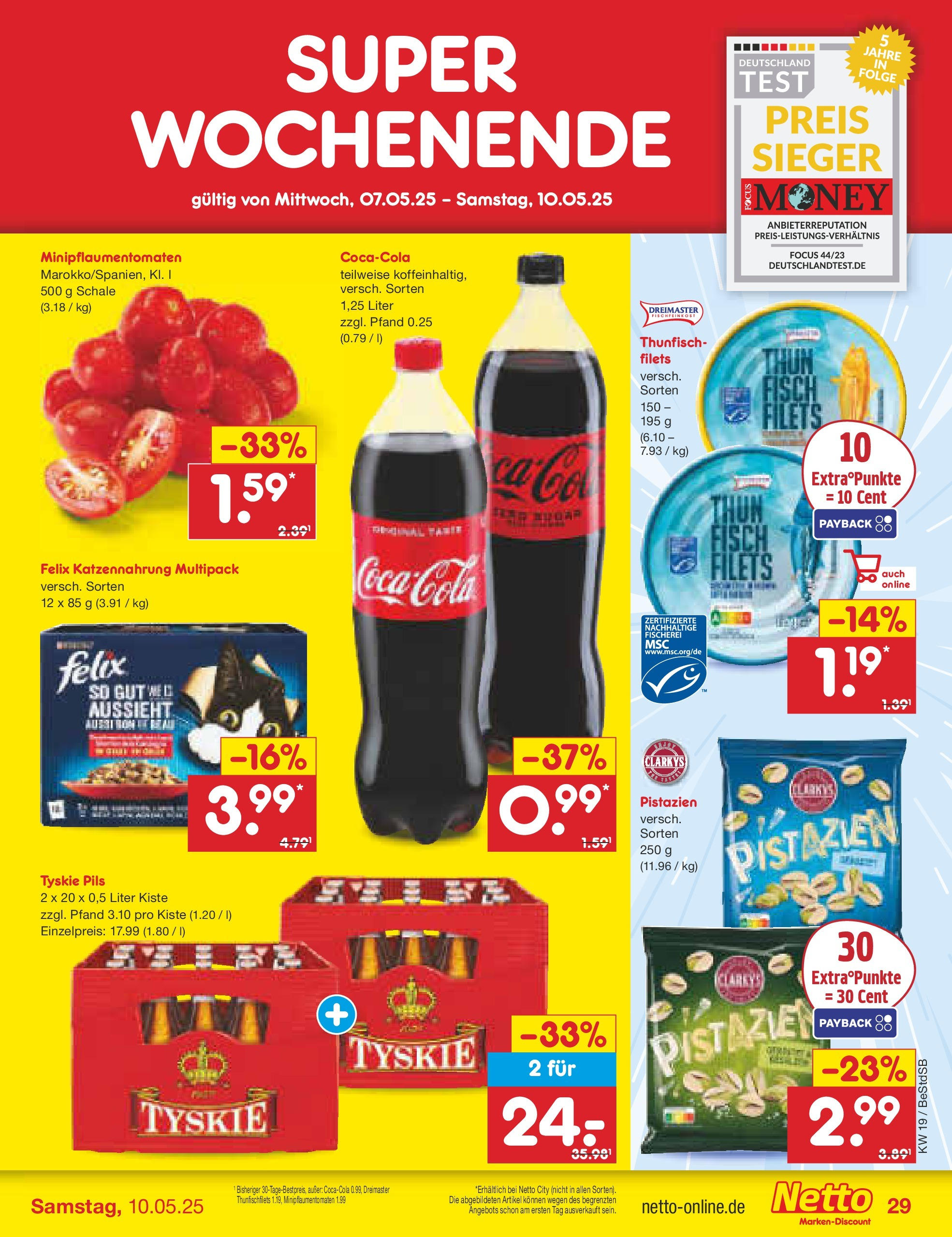 Netto Marken-Discount - Netto: Wochenangebote (ab 04.05.2025) » Angebote | Seite: 55 | Produkte: Tyskie, Thunfisch, Pils, Fisch Netto Marken-Discount - Netto: Wochenangebote (ab 04.05.2025) » Angebote | Seite: 55 | Produkte: Tyskie, Thunfisch, Pils, Fisch