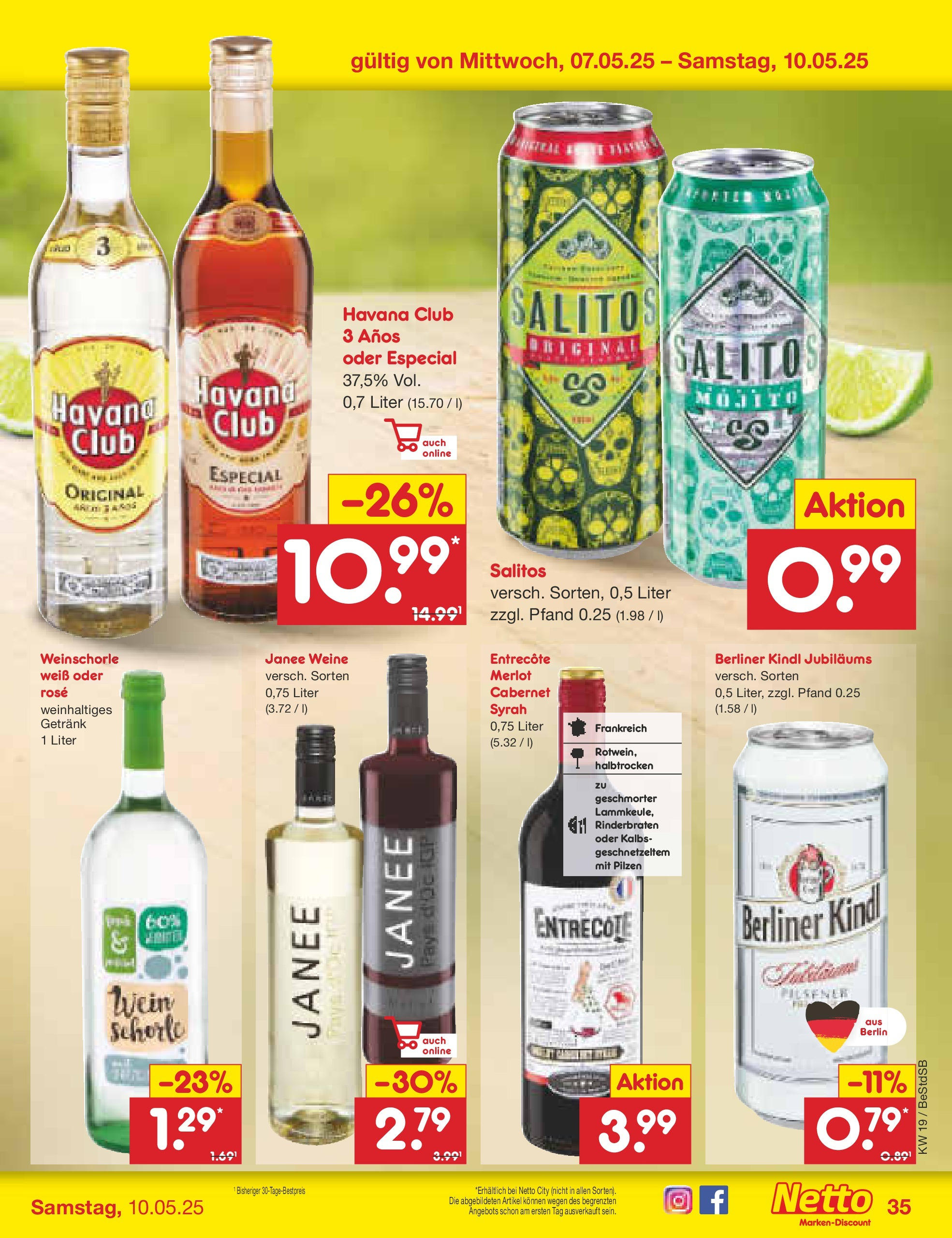 Netto Marken-Discount - Netto: Wochenangebote (ab 04.05.2025) » Angebote | Seite: 61 | Produkte: Berliner, Rinderbraten, Havana club, Merlot Netto Marken-Discount - Netto: Wochenangebote (ab 04.05.2025) » Angebote | Seite: 61 | Produkte: Berliner, Rinderbraten, Havana club, Merlot