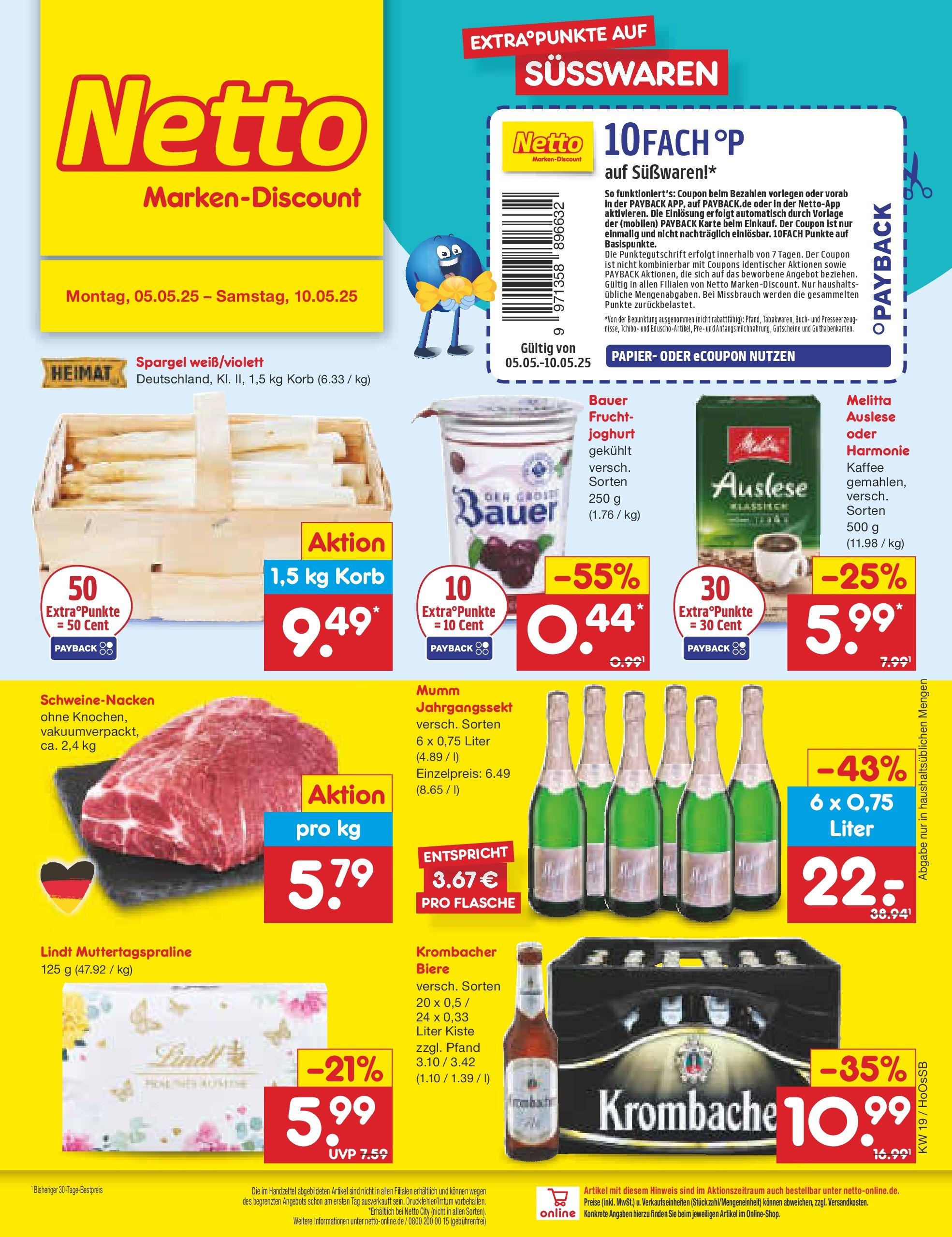 Netto Marken-Discount - Netto: Wochenangebote (ab 05.05.2025) » Angebote | Seite: 1 | Produkte: Melitta kaffee, Joghurt, Kaffee, Korb Netto Marken-Discount - Netto: Wochenangebote (ab 05.05.2025) » Angebote | Seite: 1 | Produkte: Melitta kaffee, Joghurt, Kaffee, Korb