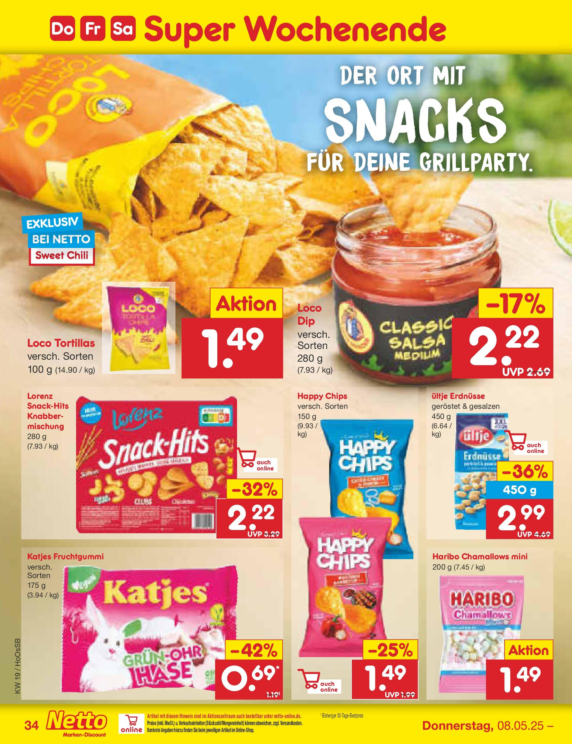 Netto Marken-Discount - Netto: Wochenangebote (ab 05.05.2025) » Angebote | Seite: 60 | Produkte: Ultje erdnusse, Erdnüsse, Haribo, Chips Netto Marken-Discount - Netto: Wochenangebote (ab 05.05.2025) » Angebote | Seite: 60 | Produkte: Ultje erdnusse, Erdnüsse, Haribo, Chips