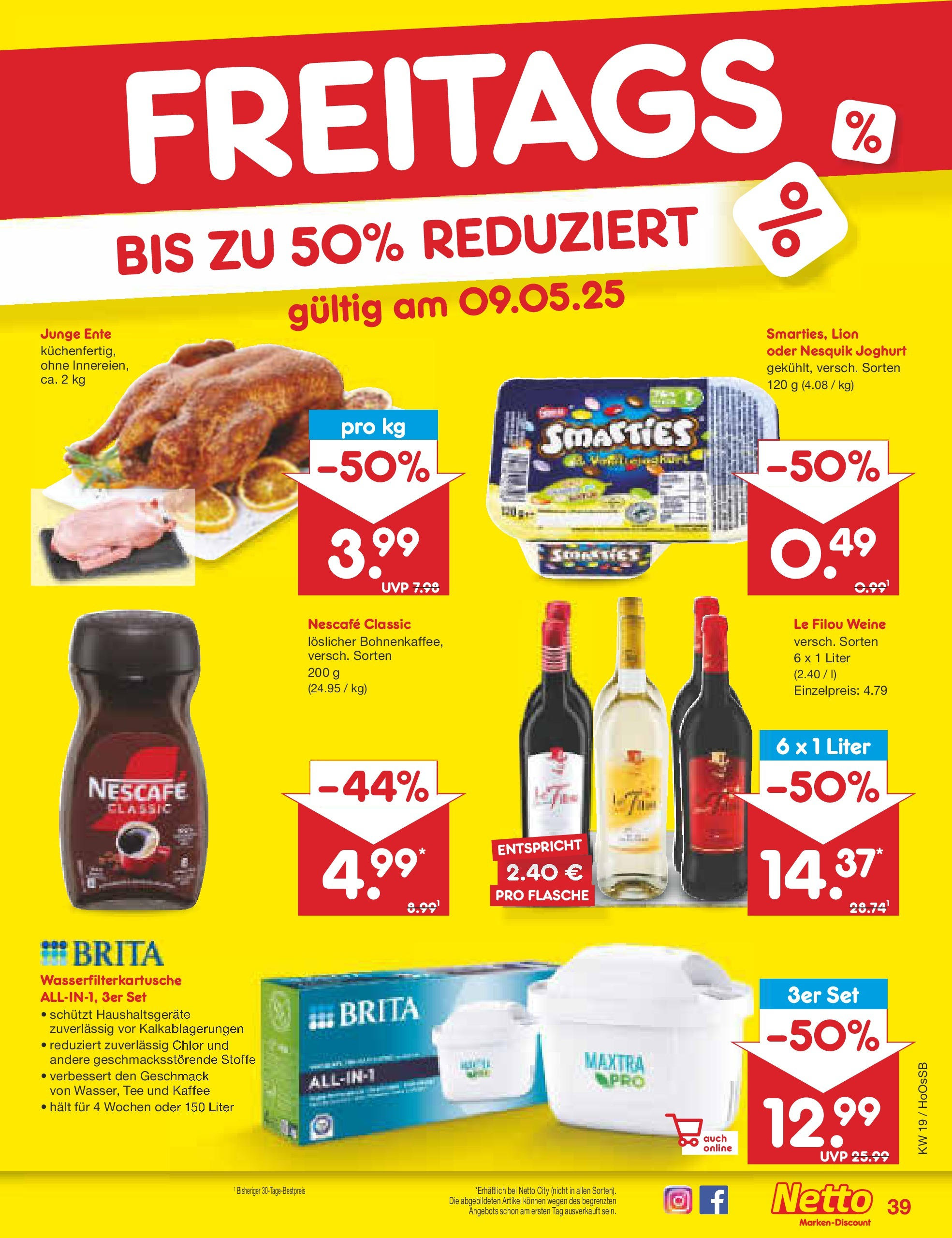 Netto Marken-Discount - Netto: Wochenangebote (ab 05.05.2025) » Angebote | Seite: 65 | Produkte: Joghurt, Nescafe classic, Tee, Ente Netto Marken-Discount - Netto: Wochenangebote (ab 05.05.2025) » Angebote | Seite: 65 | Produkte: Joghurt, Nescafe classic, Tee, Ente