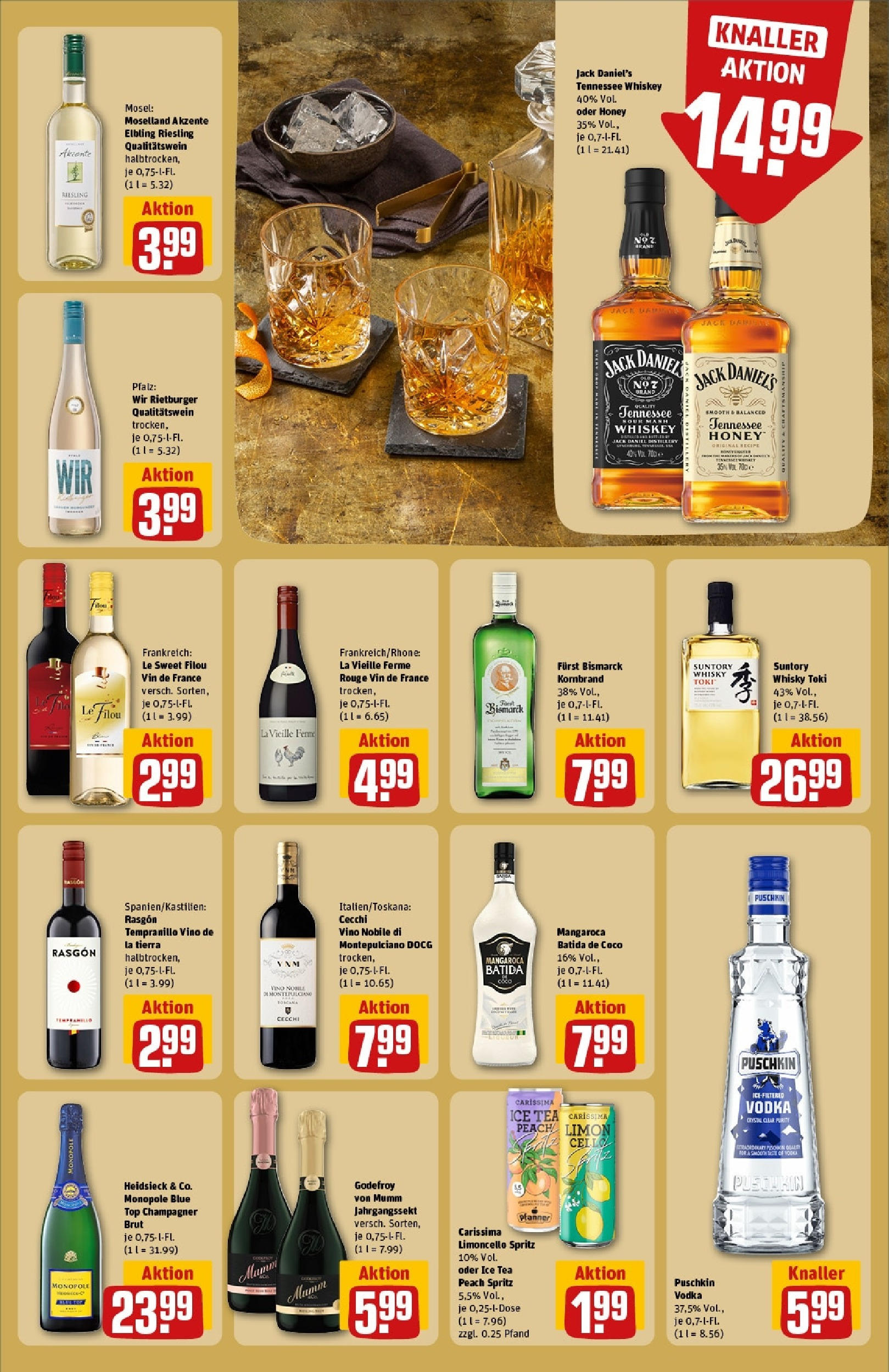 Rewe - Rewe: Wochenangebote (ab 04.05.2025) zum Blättern » Angebote | Seite: 21 | Produkte: Top, Whisky, Le filou, Jack Daniel's Rewe - Rewe: Wochenangebote (ab 04.05.2025) zum Blättern » Angebote | Seite: 21 | Produkte: Top, Whisky, Le filou, Jack Daniel's