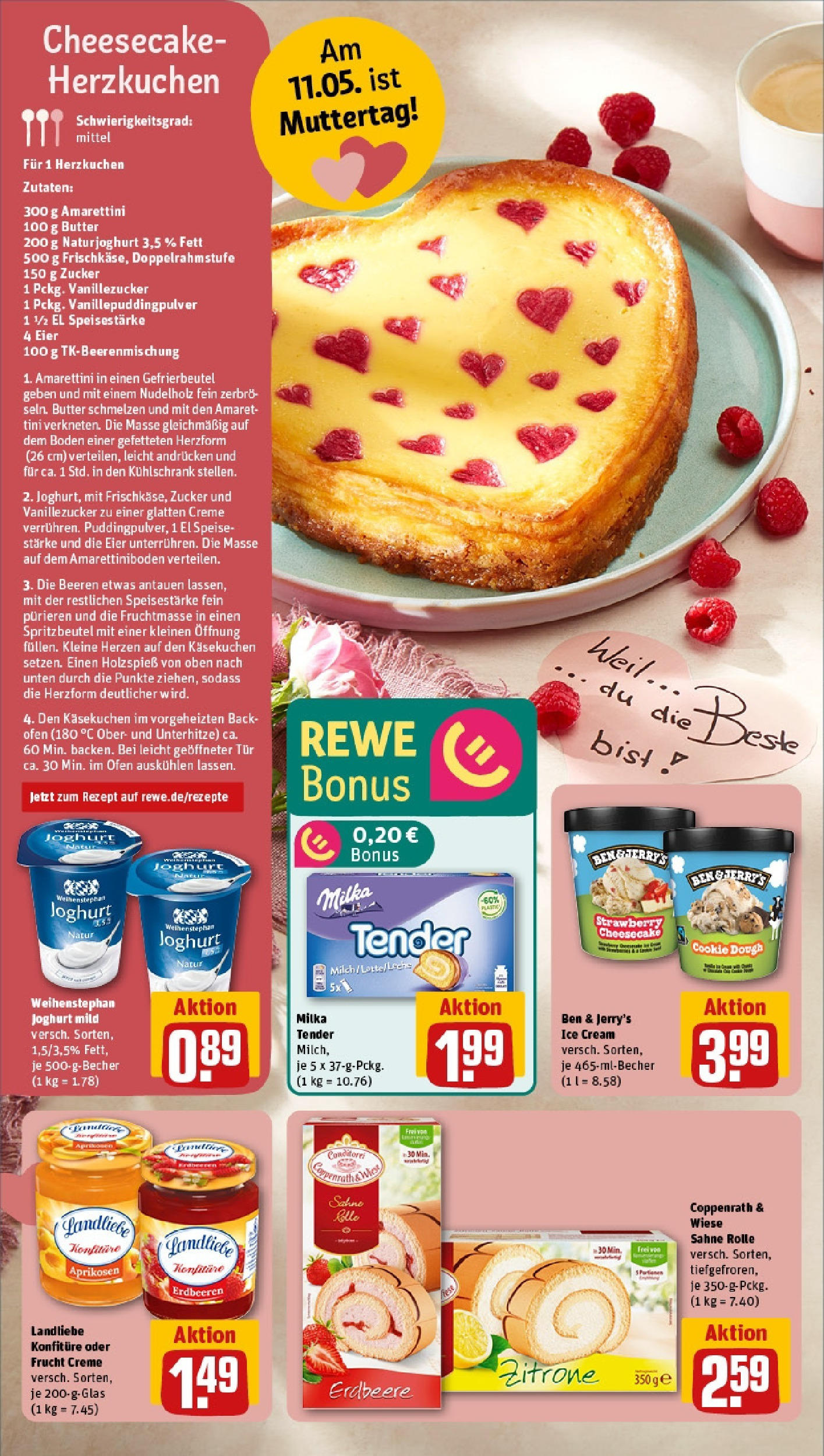 Rewe - Rewe: Wochenangebote (ab 04.05.2025) zum Blättern » Angebote | Seite: 4 | Produkte: Ofen, Joghurt, Tür, Zucker