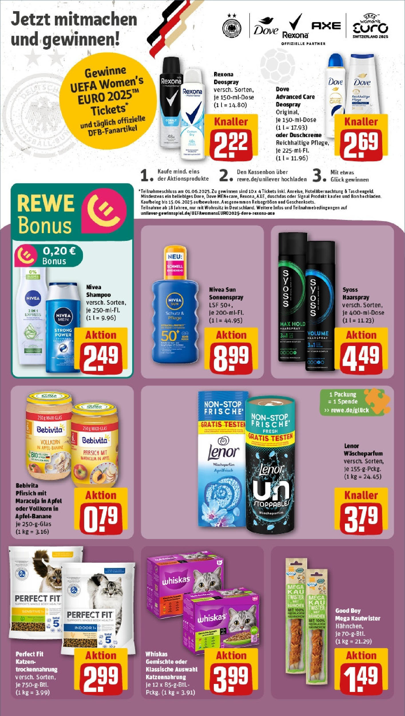 Rewe - Berlin / Steglitz (ab 05.05.2025) zum Blättern » Angebote | Seite: 19 | Produkte: Deodorant, Pfirsich, Deospray, Whiskas Rewe - Berlin / Steglitz (ab 05.05.2025) zum Blättern » Angebote | Seite: 19 | Produkte: Deodorant, Pfirsich, Deospray, Whiskas