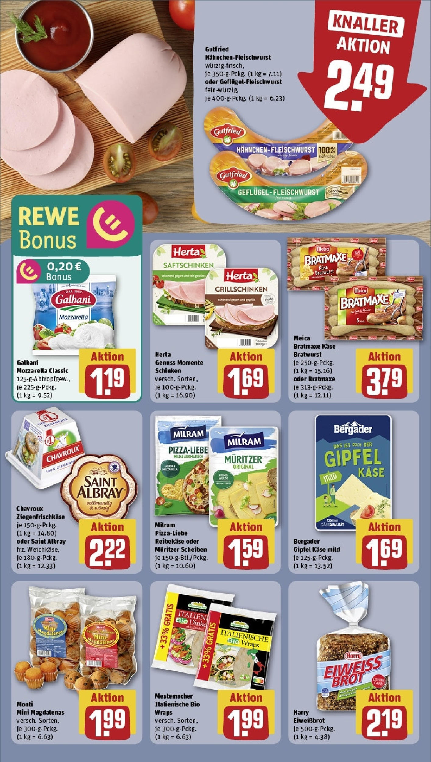 Rewe - Rewe: Wochenangebote (ab 04.05.2025) zum Blättern » Angebote | Seite: 10 | Produkte: Hahnchen, Mozzarella, Meica, Reibekase Rewe - Rewe: Wochenangebote (ab 04.05.2025) zum Blättern » Angebote | Seite: 10 | Produkte: Hahnchen, Mozzarella, Meica, Reibekase