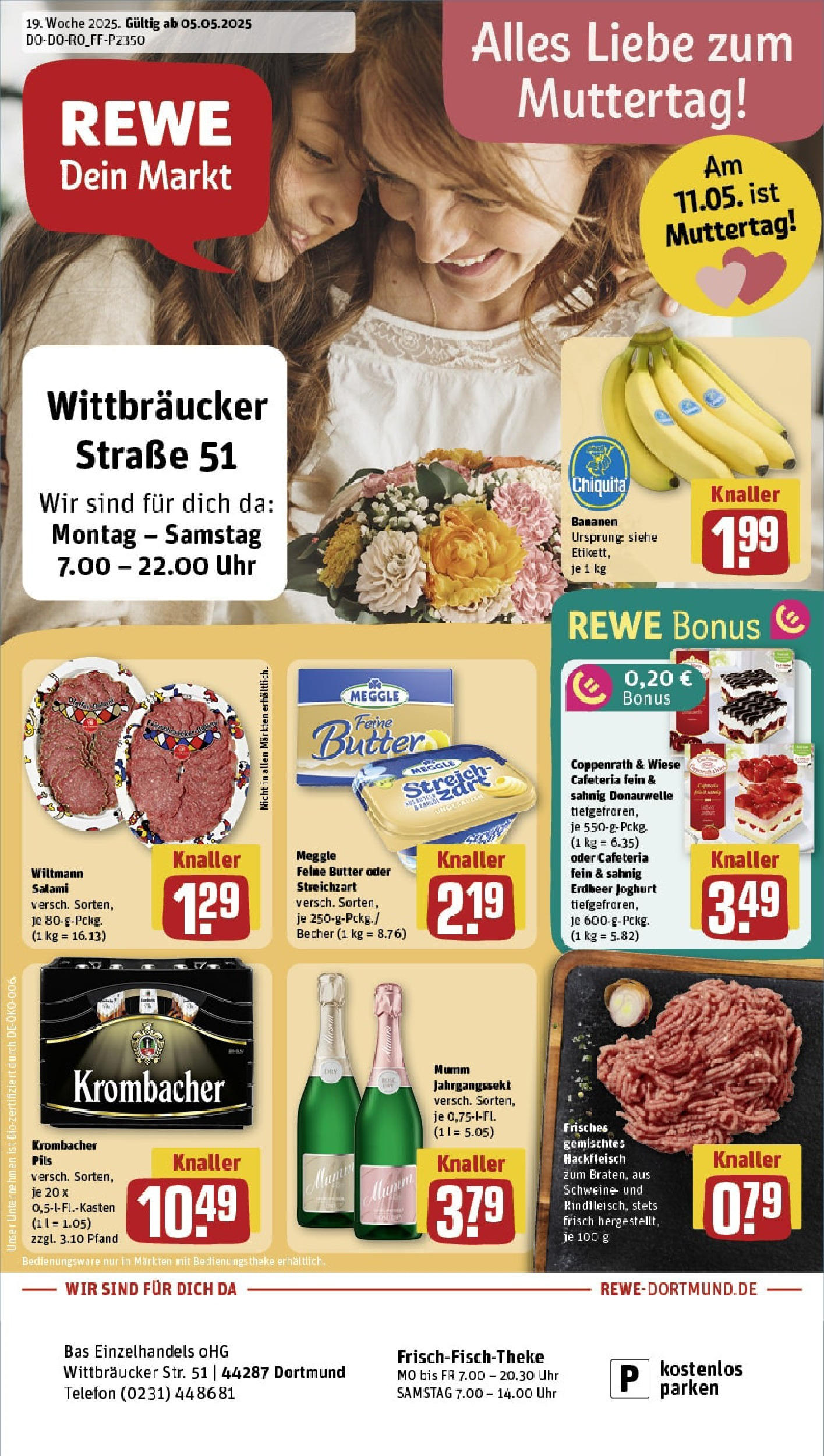 REWE Prospekt ab 05.05.2025 nächste Woche - Dortmund Vorschau von dem Prospekt des Geschäftes Rewe, gültig ab dem 05.05.2025