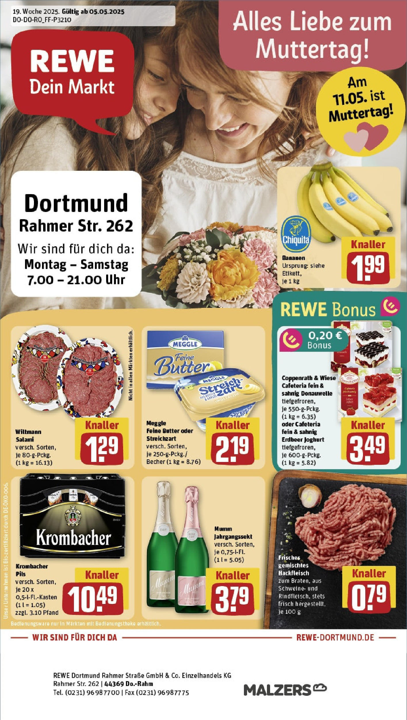 REWE Prospekt ab 05.05.2025 nächste Woche - Dortmund Vorschau von dem Prospekt des Geschäftes Rewe, gültig ab dem 05.05.2025