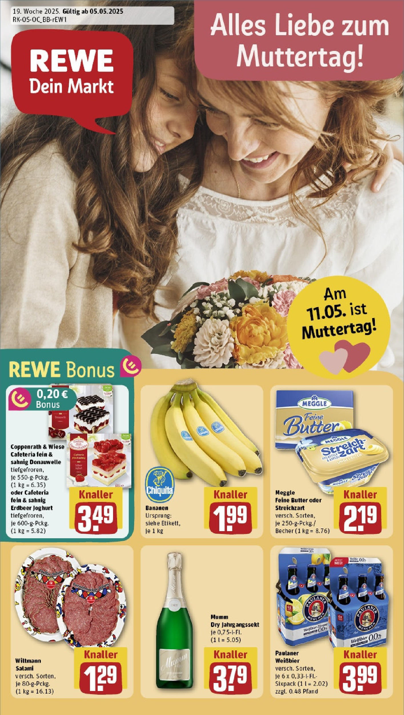 Rewe - Berlin / Steglitz (ab 05.05.2025) zum Blättern » Angebote | Seite: 1 | Produkte: Joghurt, Weißbier, Bananen, Paulaner Rewe - Berlin / Steglitz (ab 05.05.2025) zum Blättern » Angebote | Seite: 1 | Produkte: Joghurt, Weißbier, Bananen, Paulaner
