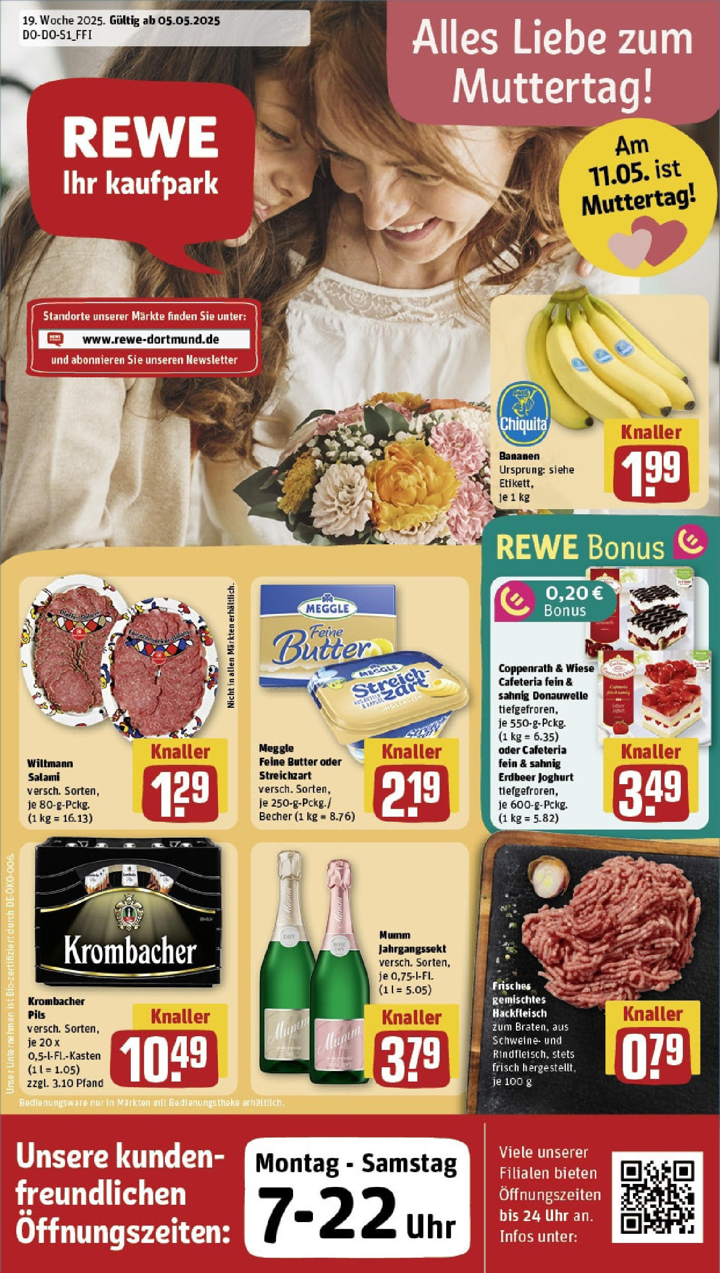 Rewe - Rewe: Wochenangebote (ab 04.05.2025) zum Blättern » Angebote | Seite: 1 | Produkte: Bananen, Krombacher, Uhr, Hackfleisch Rewe - Rewe: Wochenangebote (ab 04.05.2025) zum Blättern » Angebote | Seite: 1 | Produkte: Bananen, Krombacher, Uhr, Hackfleisch