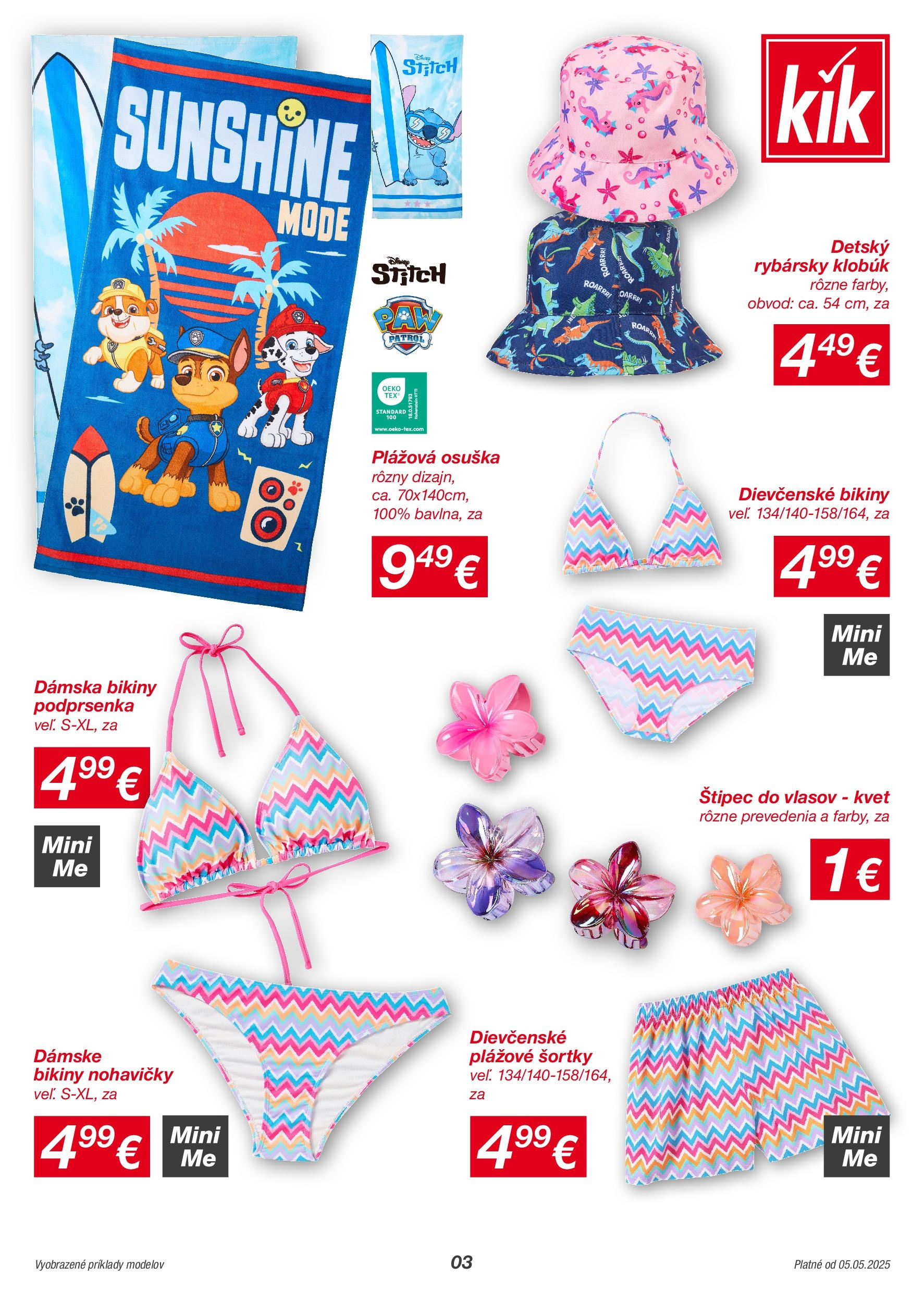 Kik - KiK leták platný do 11.05.2025 od 04.05.2025 → Aktuálny textil výpredaj online | Strana: 3 | Produkty: Osuška, Nohavičky, Podprsenka, Klobúk Kik - KiK leták platný do 11.05.2025 od 04.05.2025 → Aktuálny textil výpredaj online | Strana: 3 | Produkty: Osuška, Nohavičky, Podprsenka, Klobúk