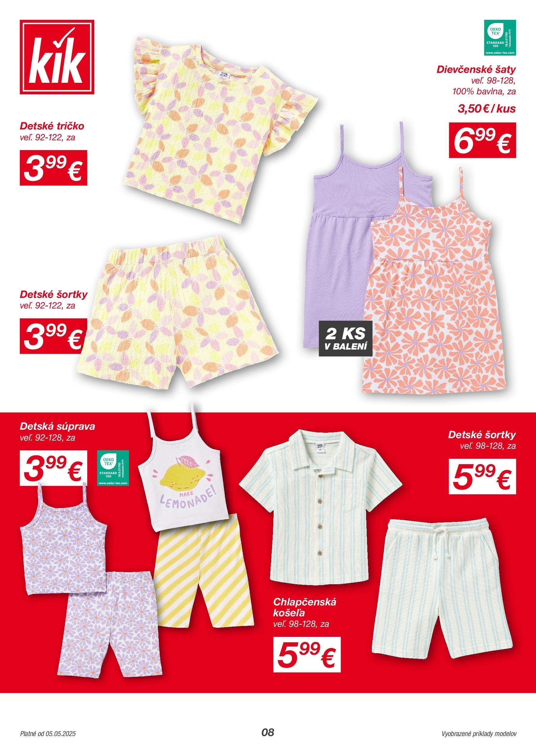 Kik - KiK leták platný do 11.05.2025 od 04.05.2025 → Aktuálny textil výpredaj online | Strana: 8 | Produkty: Šaty, Tričko, Košeľa Kik - KiK leták platný do 11.05.2025 od 04.05.2025 → Aktuálny textil výpredaj online | Strana: 8 | Produkty: Šaty, Tričko, Košeľa