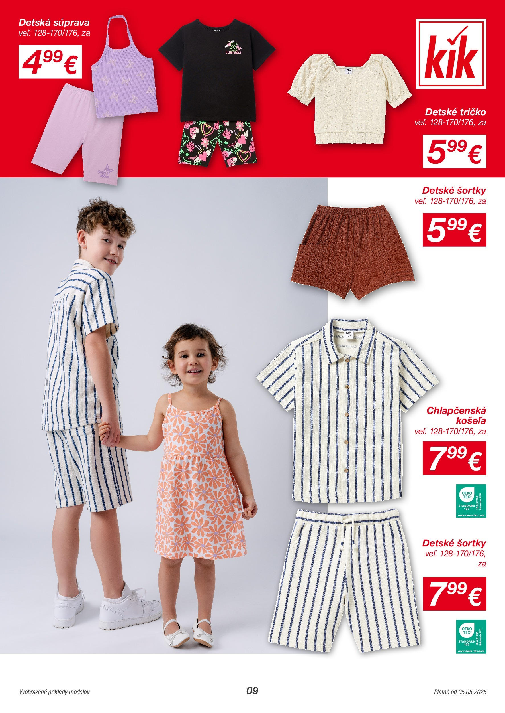 Kik - KiK leták platný do 11.05.2025 od 04.05.2025 → Aktuálny textil výpredaj online | Strana: 9 | Produkty: Tričko, Košeľa Kik - KiK leták platný do 11.05.2025 od 04.05.2025 → Aktuálny textil výpredaj online | Strana: 9 | Produkty: Tričko, Košeľa