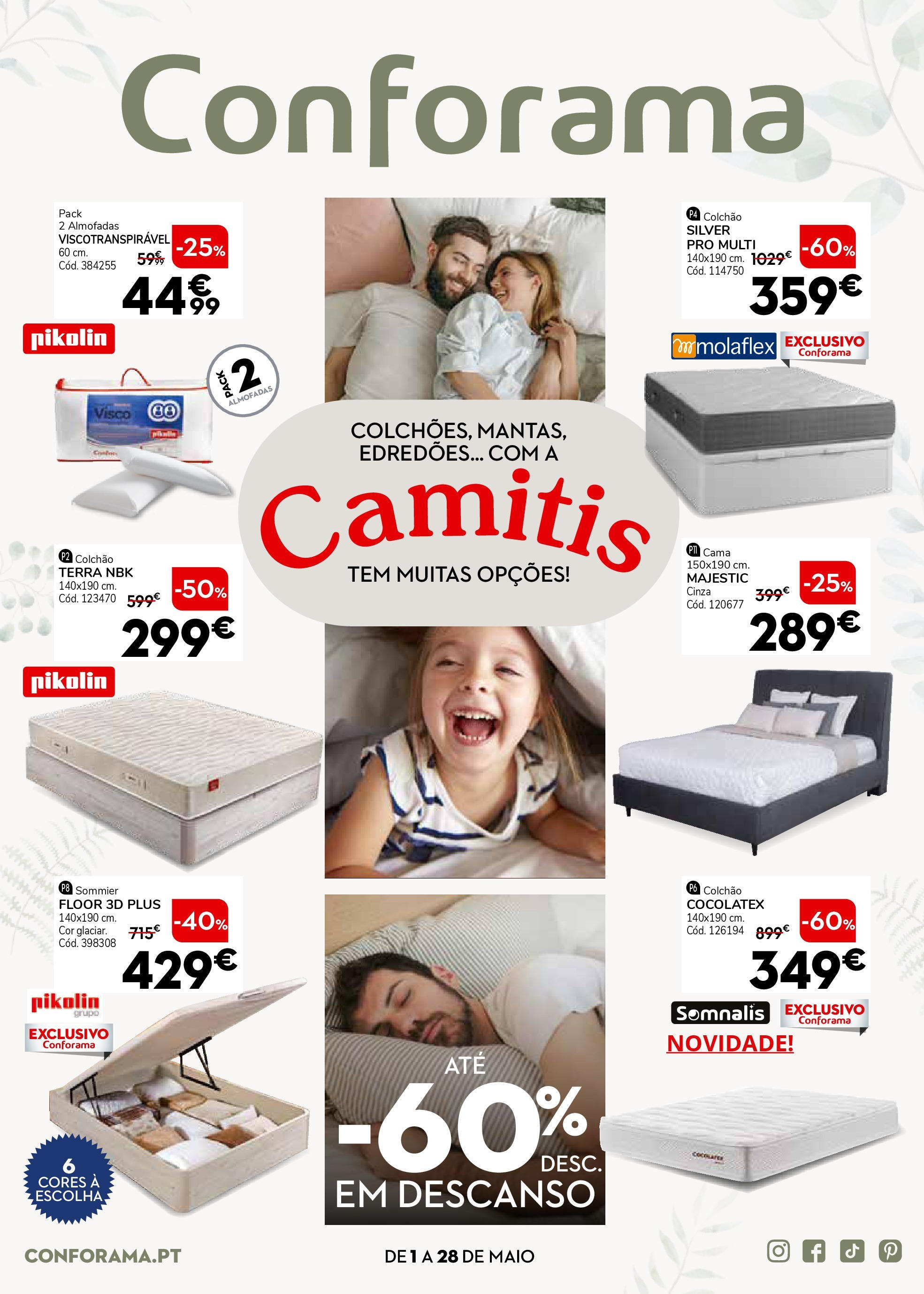 Conforama Folheto de 01/05/2025 - catálogo esta semana - página 1 Pré-visualização do folheto da loja Conforama válida a partir de 01/05/2025