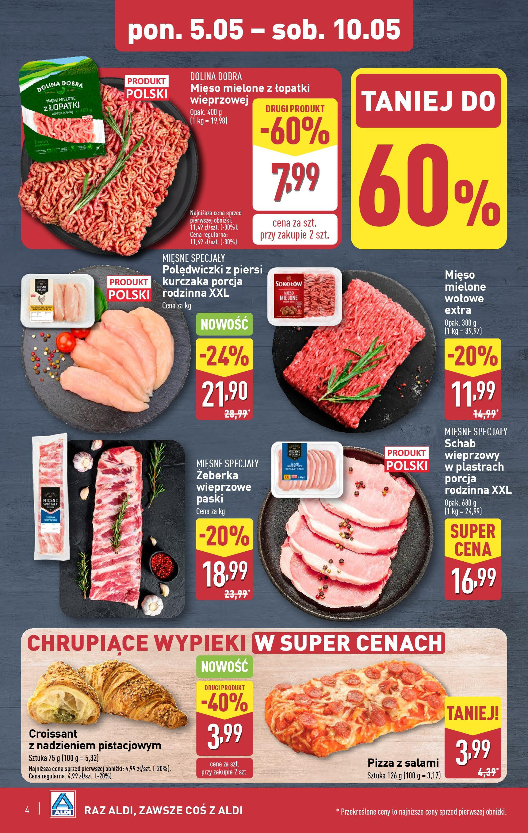 Aldi - ALDI Gazetka Food ważna do 10.05 od 04.05.2025 | Nowa PDF gazetka | Strona: 4 Aldi - ALDI Gazetka Food ważna do 10.05 od 04.05.2025 - Ulotka PDF, promocje | Strona: 4