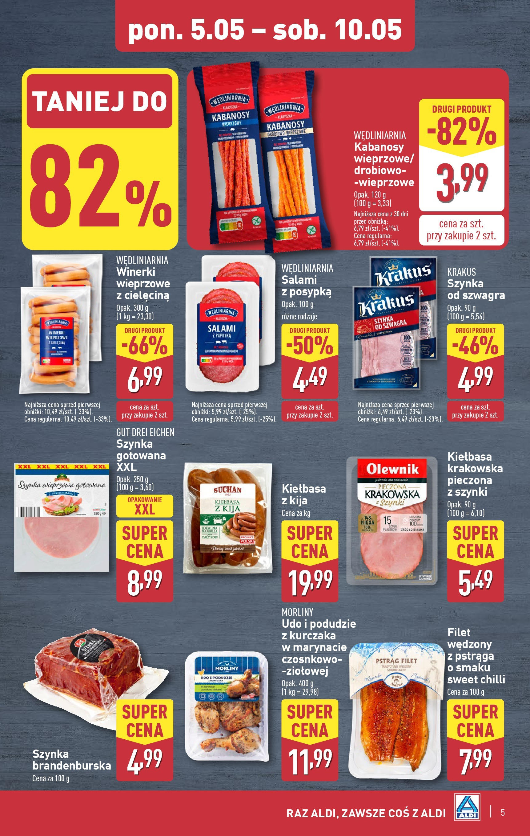 Aldi - ALDI Gazetka Food ważna do 10.05 od 04.05.2025 | Nowa PDF gazetka | Strona: 5 Aldi - ALDI Gazetka Food ważna do 10.05 od 04.05.2025 - Ulotka PDF, promocje | Strona: 5