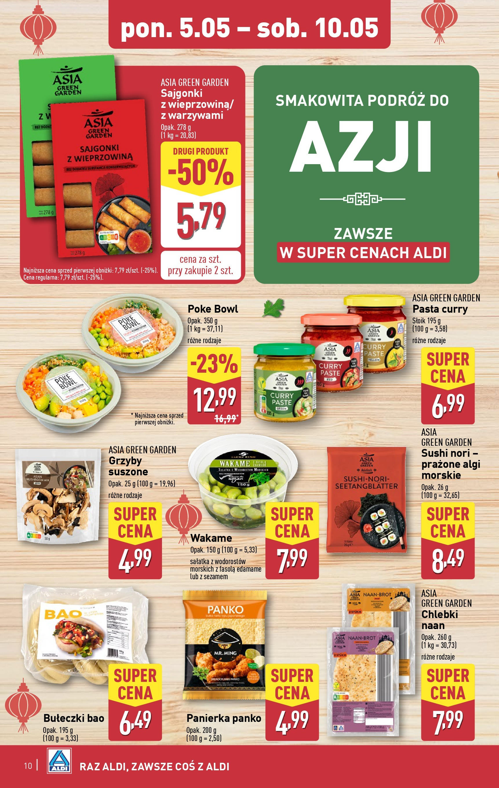 Aldi - ALDI Gazetka Food ważna do 10.05 od 04.05.2025 | Nowa PDF gazetka | Strona: 10 Aldi - ALDI Gazetka Food ważna do 10.05 od 04.05.2025 - Ulotka PDF, promocje | Strona: 10