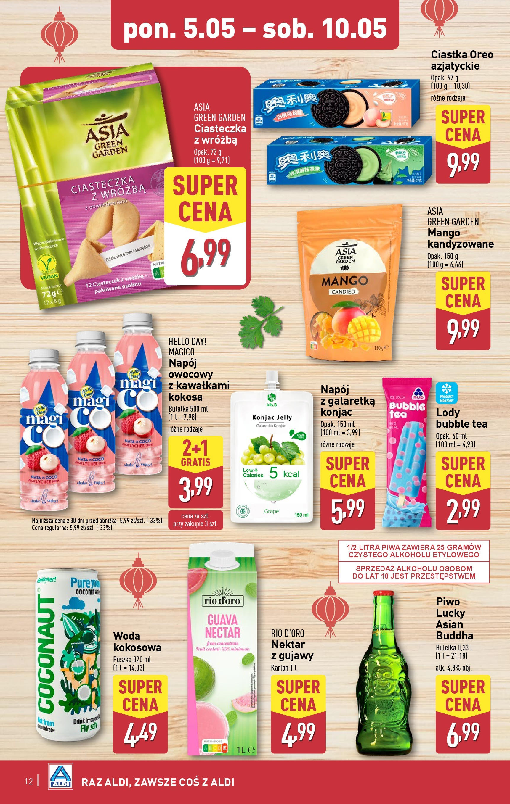 Aldi - ALDI Gazetka Food ważna do 10.05 od 04.05.2025 | Nowa PDF gazetka | Strona: 12 Aldi - ALDI Gazetka Food ważna do 10.05 od 04.05.2025 - Ulotka PDF, promocje | Strona: 12