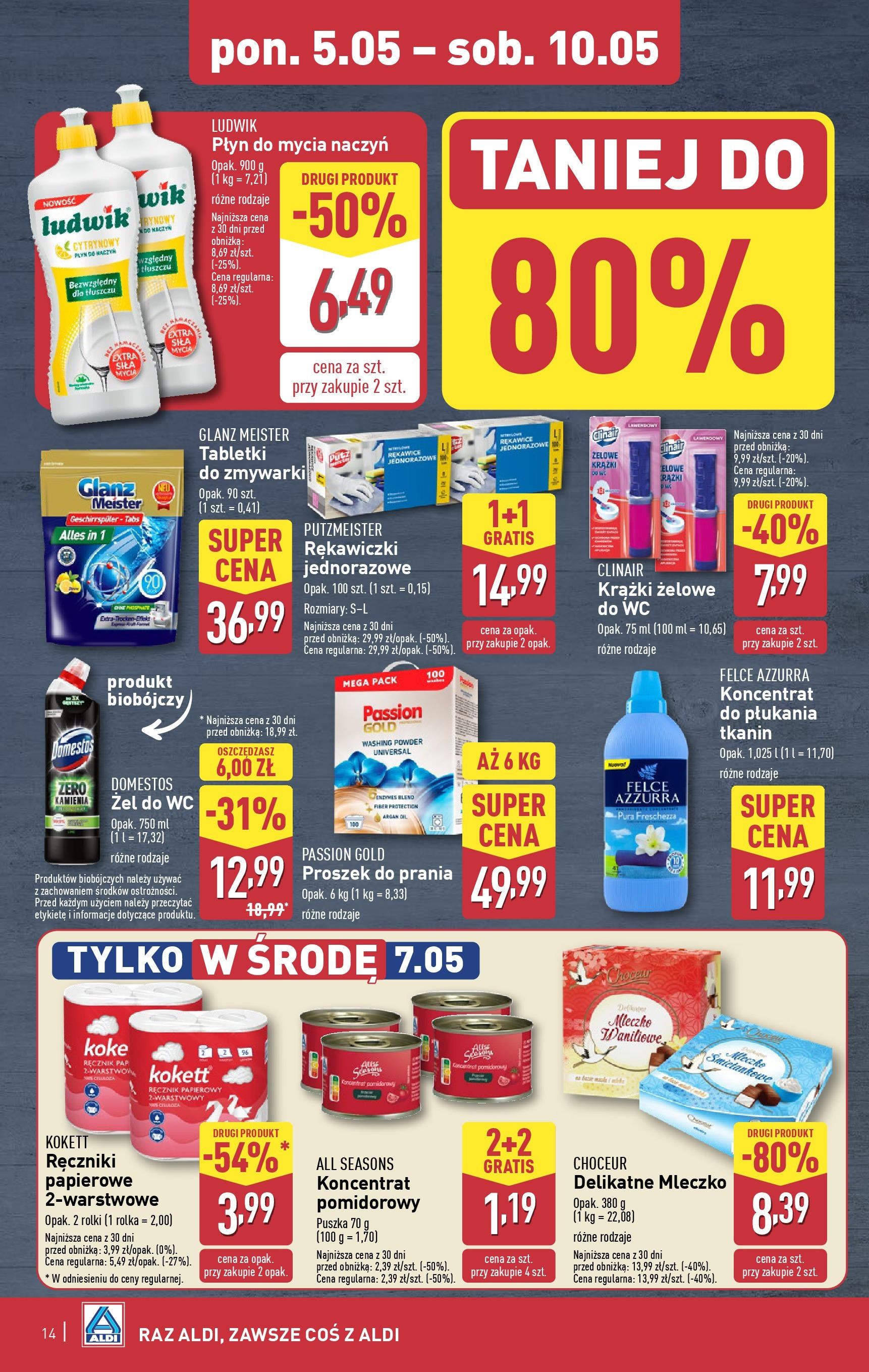 Aldi - ALDI Gazetka Food ważna do 10.05 od 04.05.2025 | Nowa PDF gazetka | Strona: 14 Aldi - ALDI Gazetka Food ważna do 10.05 od 04.05.2025 - Ulotka PDF, promocje | Strona: 14