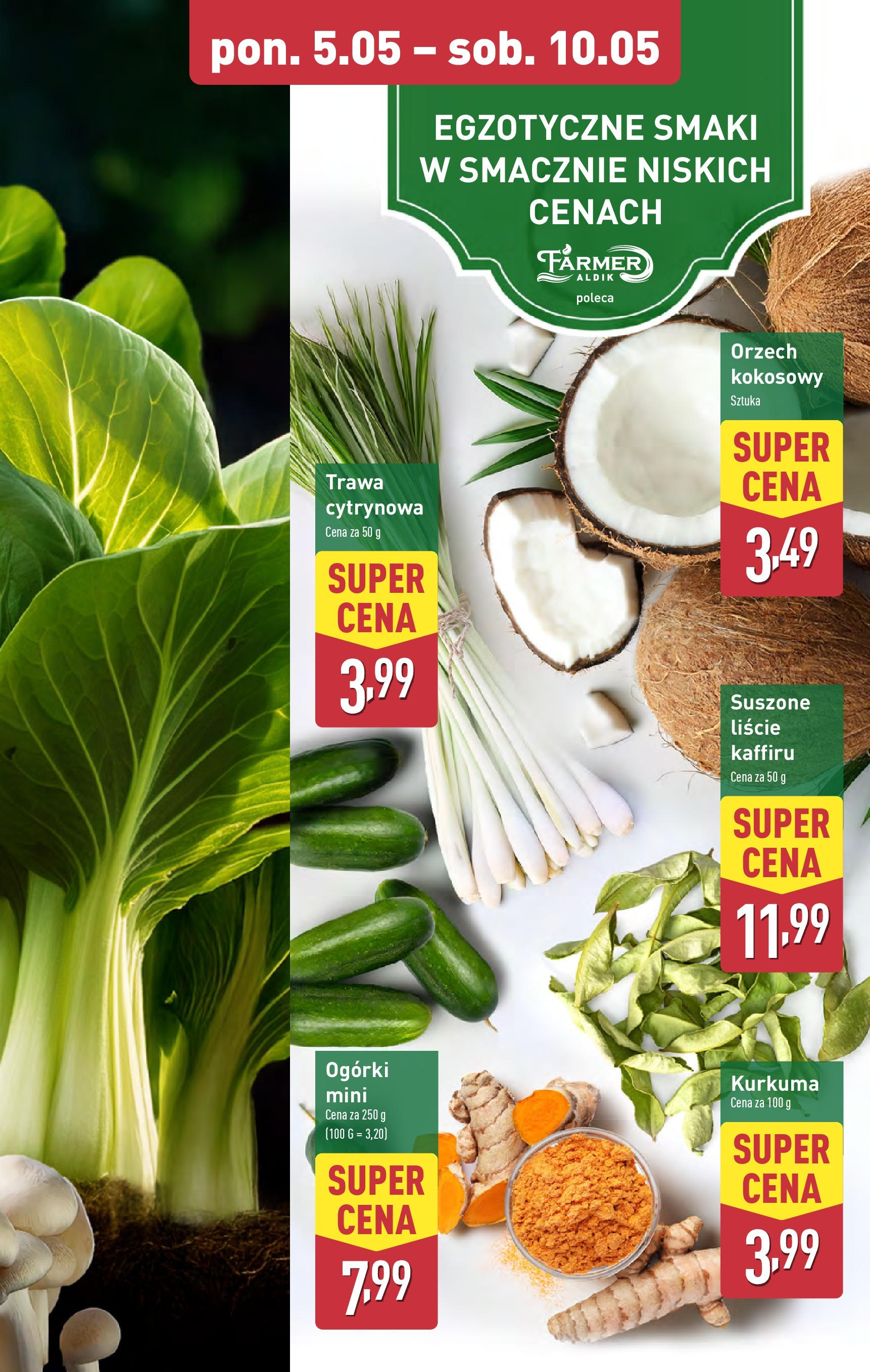 Aldi Gazetka - Promocja Azja od 05.05.2025 - Ulotka PDF, promocje | Strona: 5 | Produkty: Kurkuma, Ogórki