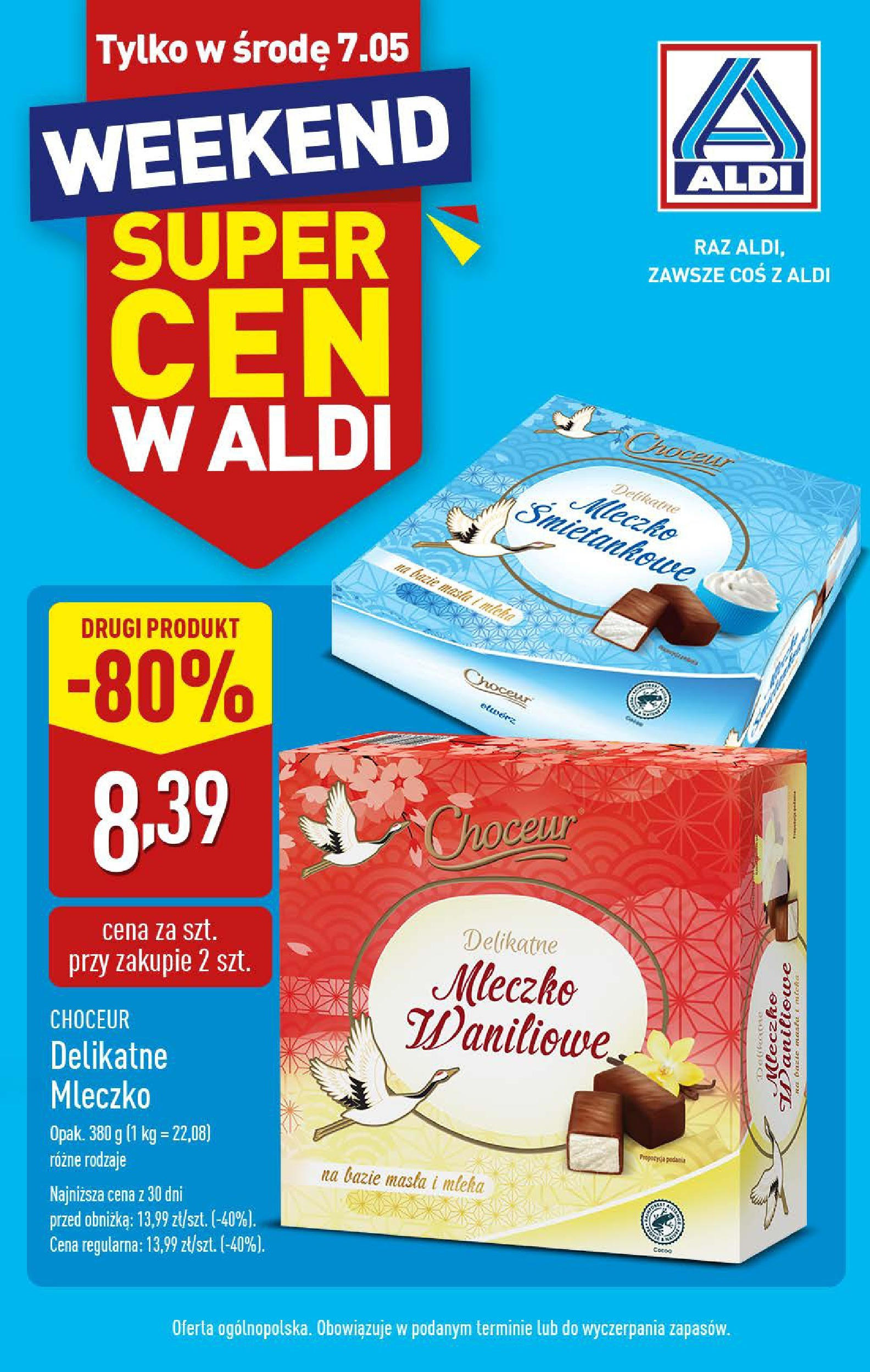 Aldi - ALDI Oferta tylko w środe 07.05 od 06.05.2025 - Ulotka PDF, promocje | Strona: 3 | Produkty: Mleka