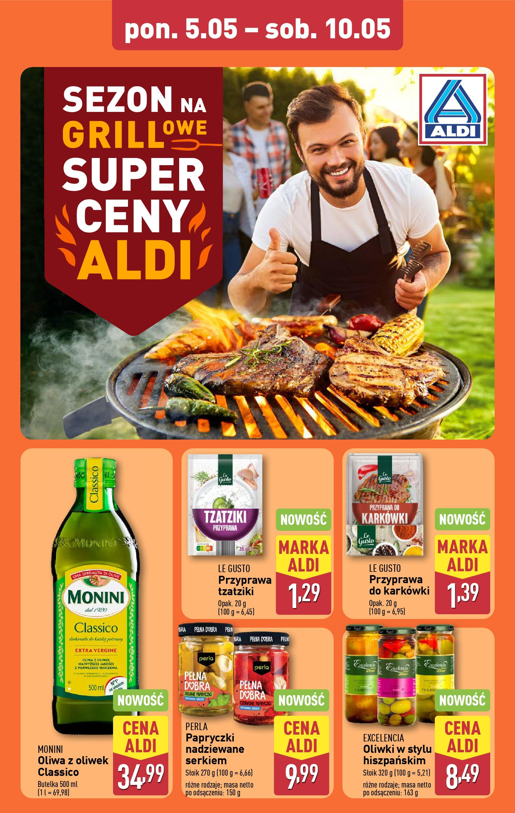 Aldi Gazetka - Okazje na weekend od 08.05.2025 - Ulotka PDF, promocje | Strona: 8 | Produkty: Tzatziki, Oliwa z oliwek