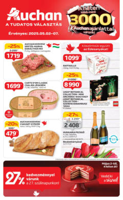 Auchan akciós ujság - amely érvényes a következő dátumtól: 30.04.2025 | Oldal: 11 | Termékek: Chili, Szőlő, Körte, Burgonya