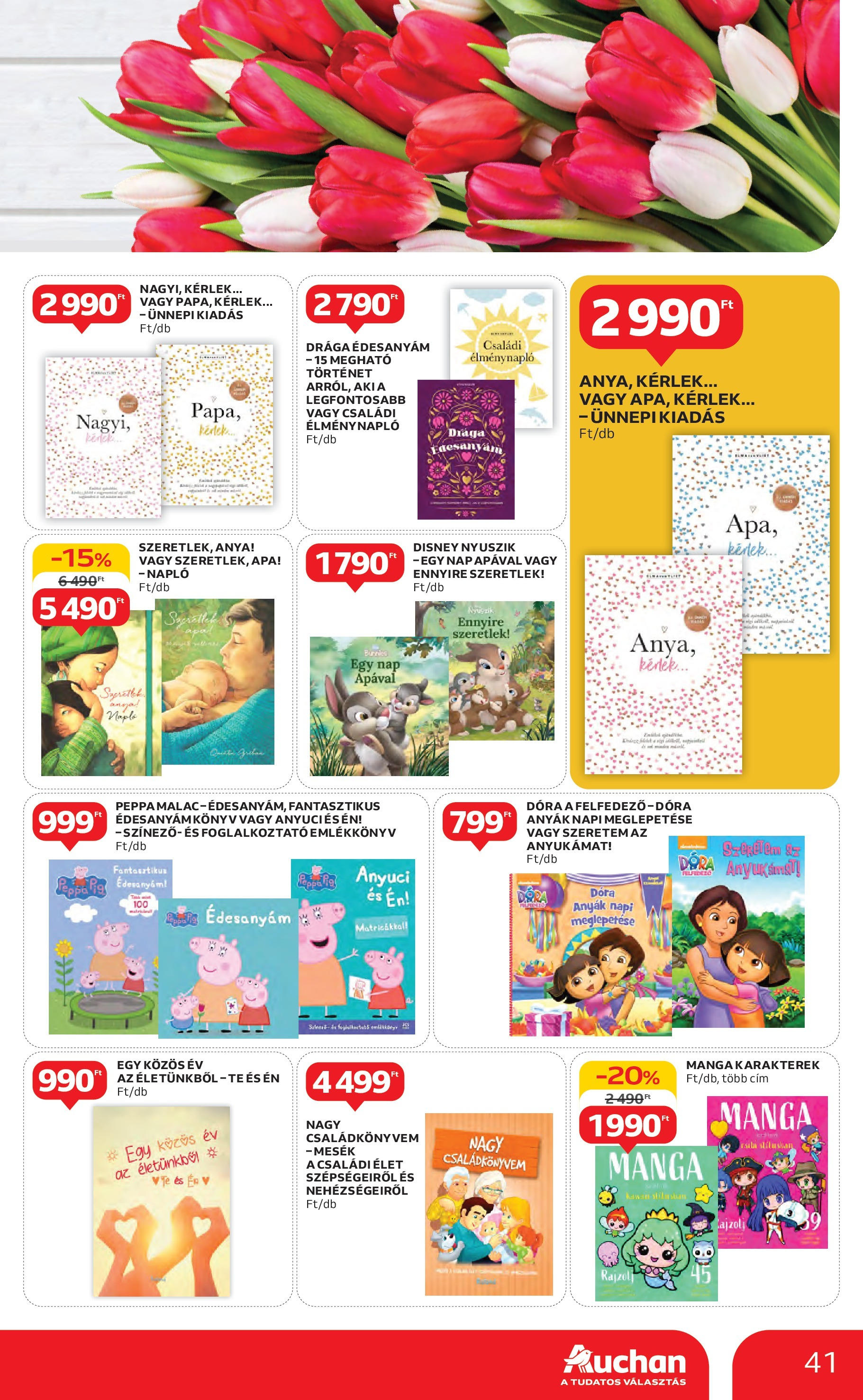 Akciós újság új Auchan - 2025.04.30. -tól/töl ⏳ | Oldal: 41 Auchan - Auchan újság érvényessége 05.07.-ig - 2025.04.30. -tól/töl > akció, lapozható szórólap 🛍️ | Oldal: 41