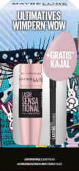 MAYBELLINE NEW YORK Mascaraset Sensational Blackest Black, 9,5 ml & Gratis Lasting Drama Liner Black