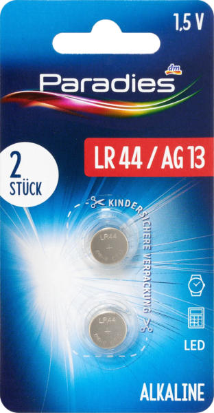 Paradies Batterien Knopfzelle LR44