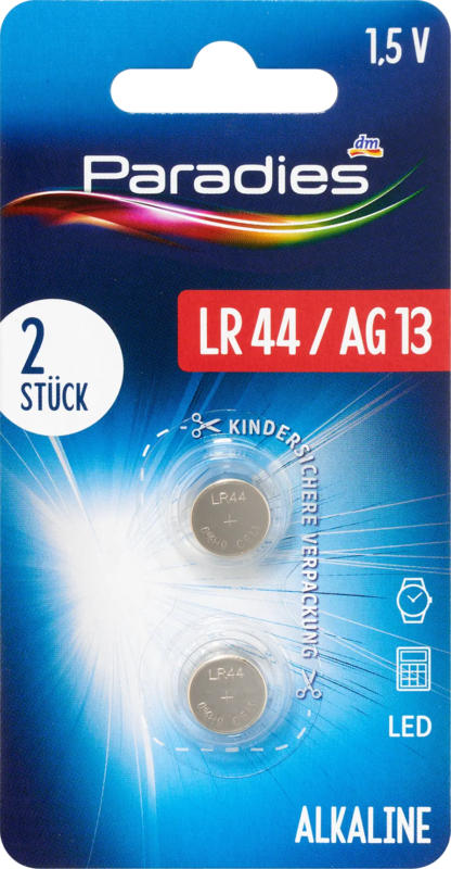 Paradies Batterien Knopfzelle LR44