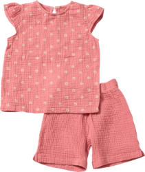 ALANA Schlafanzug aus Musselin & mit Blumen-Muster, rosa, Gr. 122/128