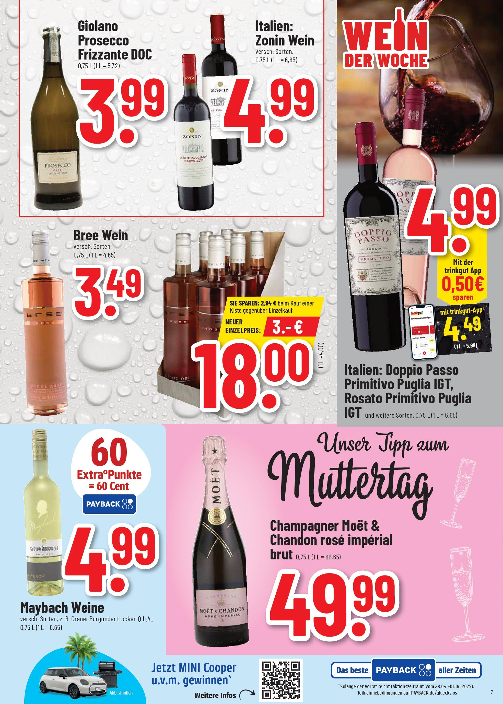 Trinkgut - trinkgut: Wochenangebote (ab 04.05.2025) » Angebote online | Seite: 7 | Produkte: Bree, Prosecco, Doppio Passo, Wein