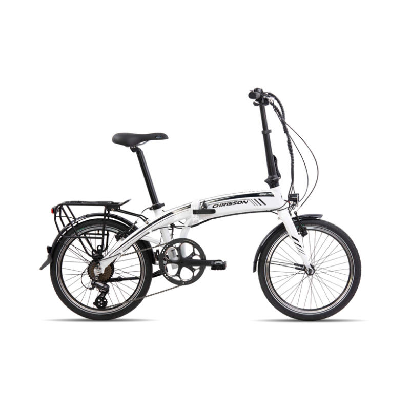 Електрически велосипед CHRISSON EF1 20" WHITE 102064 250 W, ДО 25 КМ/Ч, ПРОБЕГ ДО 90 КМ, 20.00 "
