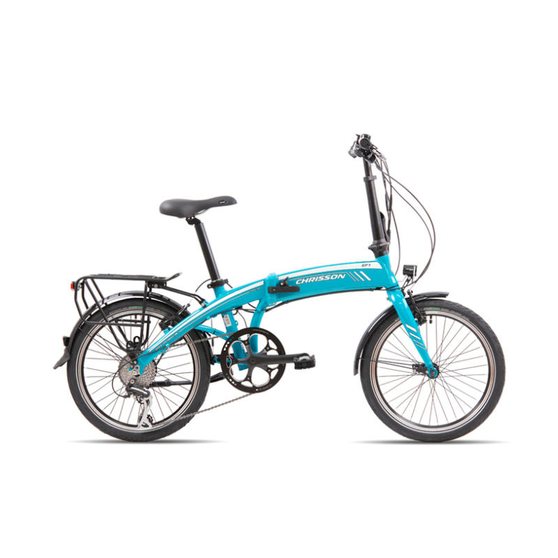 Електрически велосипед CHRISSON EF1 20" BLUE 102066 250 W, ДО 25 КМ/Ч, ПРОБЕГ ДО 90 КМ, 20.00 "