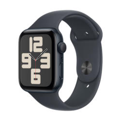 Смарт часовник APPLE WATCH SE2 V3 MIDNIGHT ALUMIN CASE MIDNIGHT SPORT BAND M/L MXEK3 44 MM, GPS, WLAN, ПУЛСОМЕР