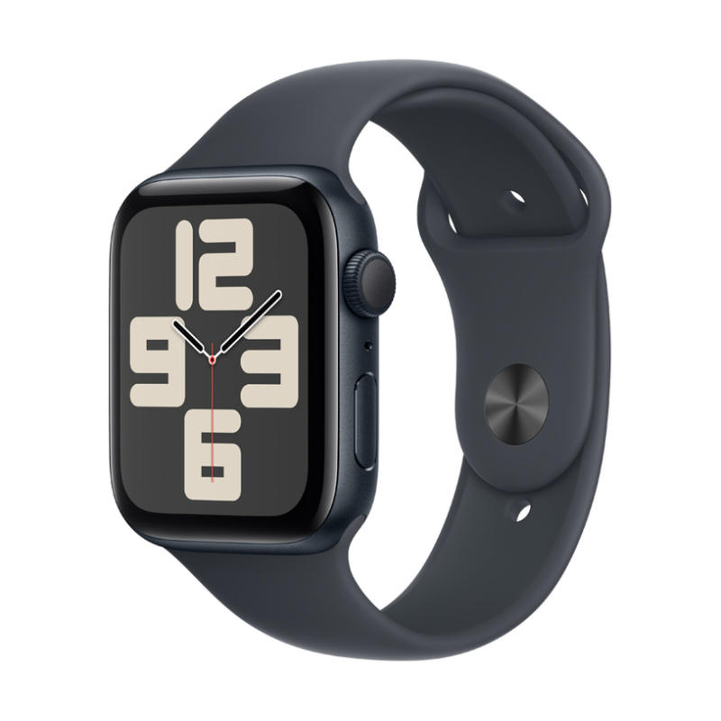 Смарт часовник APPLE WATCH SE2 V3 MIDNIGHT ALUMIN CASE MIDNIGHT SPORT BAND M/L MXEK3 44 MM, GPS, WLAN, ПУЛСОМЕР